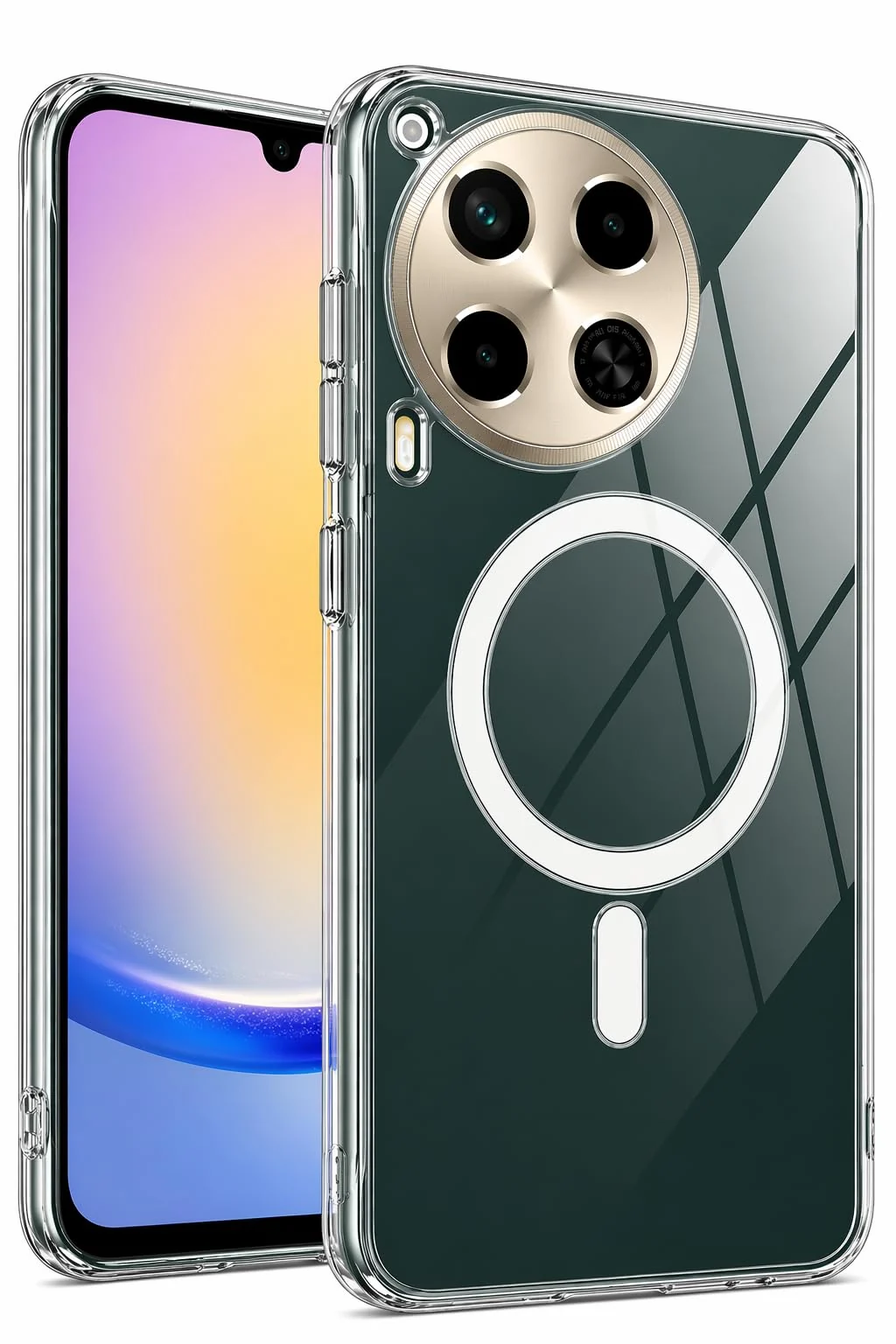 DL3 Mobilak for Tecno CAMON 30 4G/5G Case [Compatible with MagSafe] [Strong Magnet] [Non-Yellowing] Magnetic Slim Thin Bumper Phone Cover, Lightweight, and Durable - Clear