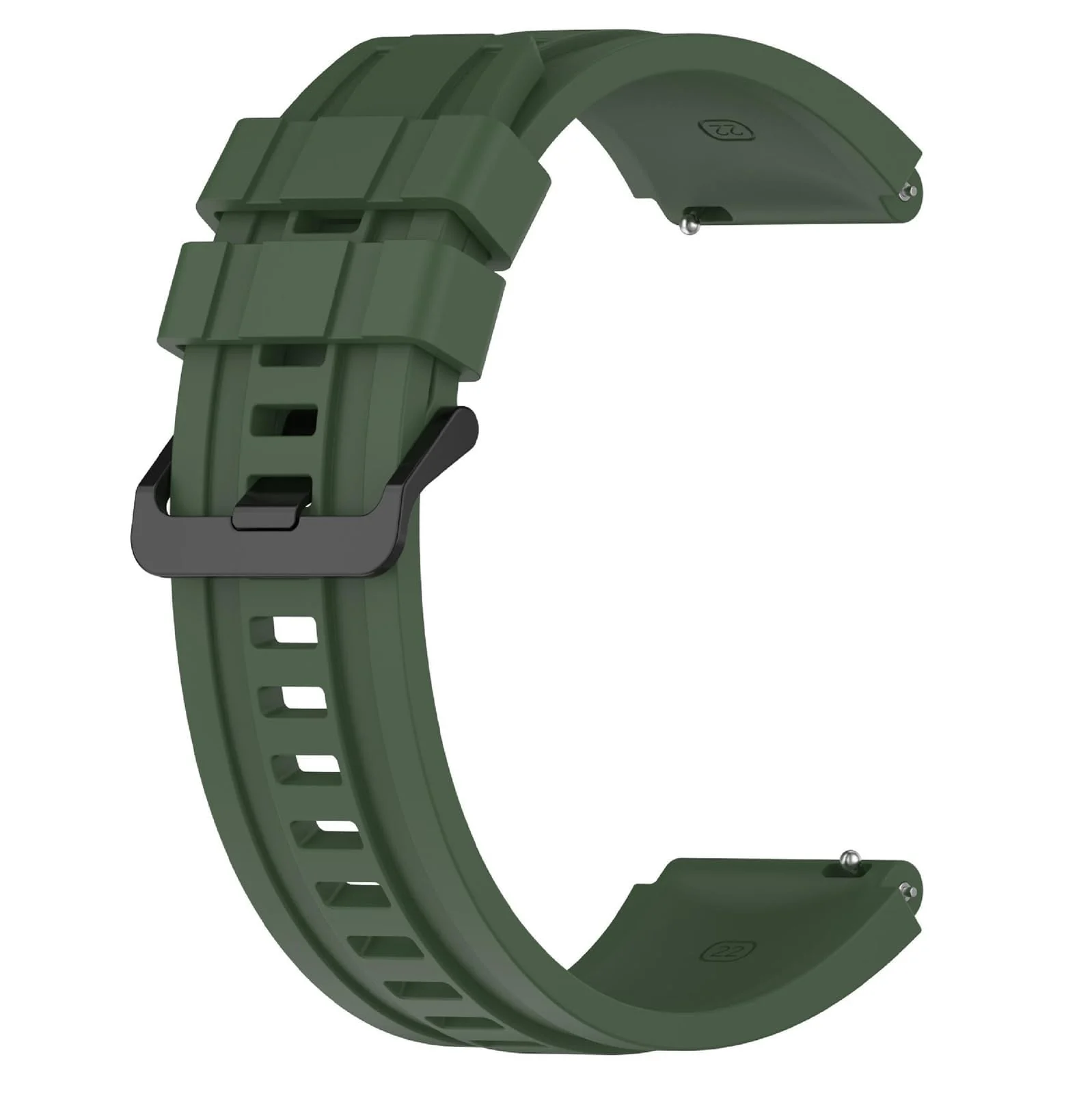 22MM Band Compatible with Huawei Watch GT7 GT6 GT5 GT4 46MM/Watch 4 3 Pro/GT7 GT6 GT5 GT4 Pro/Watch 4 3/GT3 46mm/GT2 46mm/GT 2e/GT Runner, 22MM Silicone Replacement Wristband Strap - Green