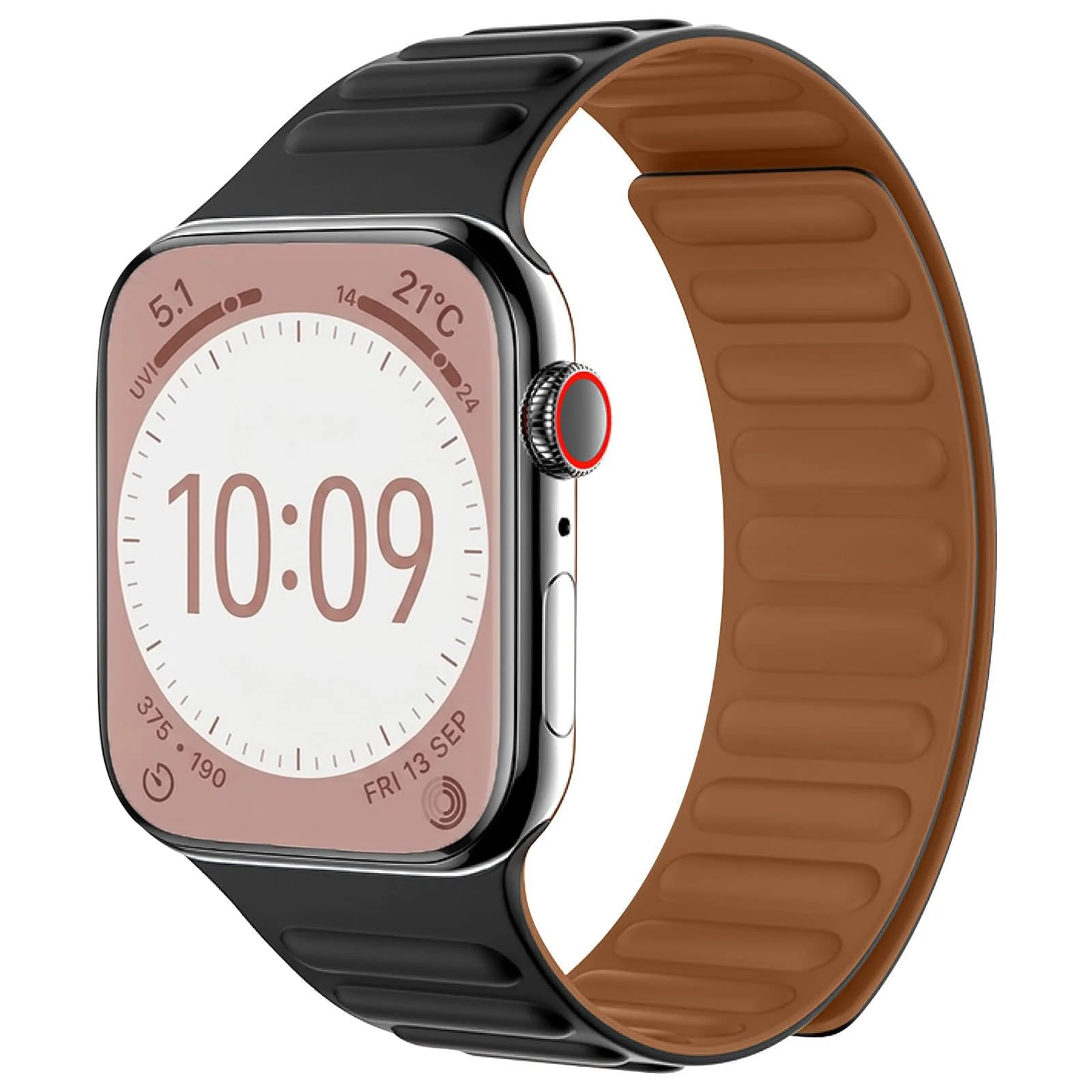 Dl3 Mobilak Silicone Straps Compatible with Apple Watch Ultra Strap 49MM 45MM 46MM 44MM 42MM, Loop Band with Strong Magnetic Closure for iWatch Ultra 2 Series 11 10 9 8 7 6 5 4 SE (Clover Green)