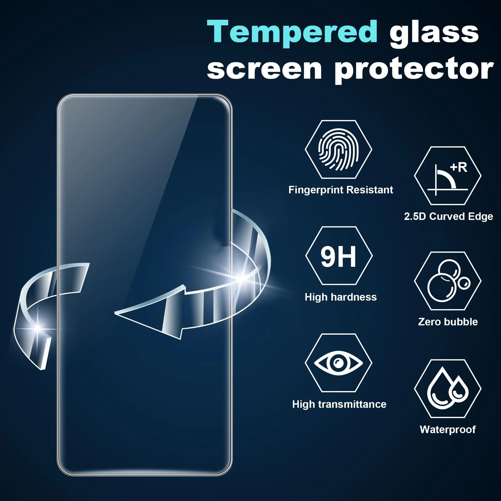 DL3 Mobilak for Honor 400 Lite/Honor X8C / Honor X8B Tempered Glass Screen Protector, 9H Hardness Anti-Scratch Tempered Glass flim, Case Friendly, Anti-Scratch - Clear