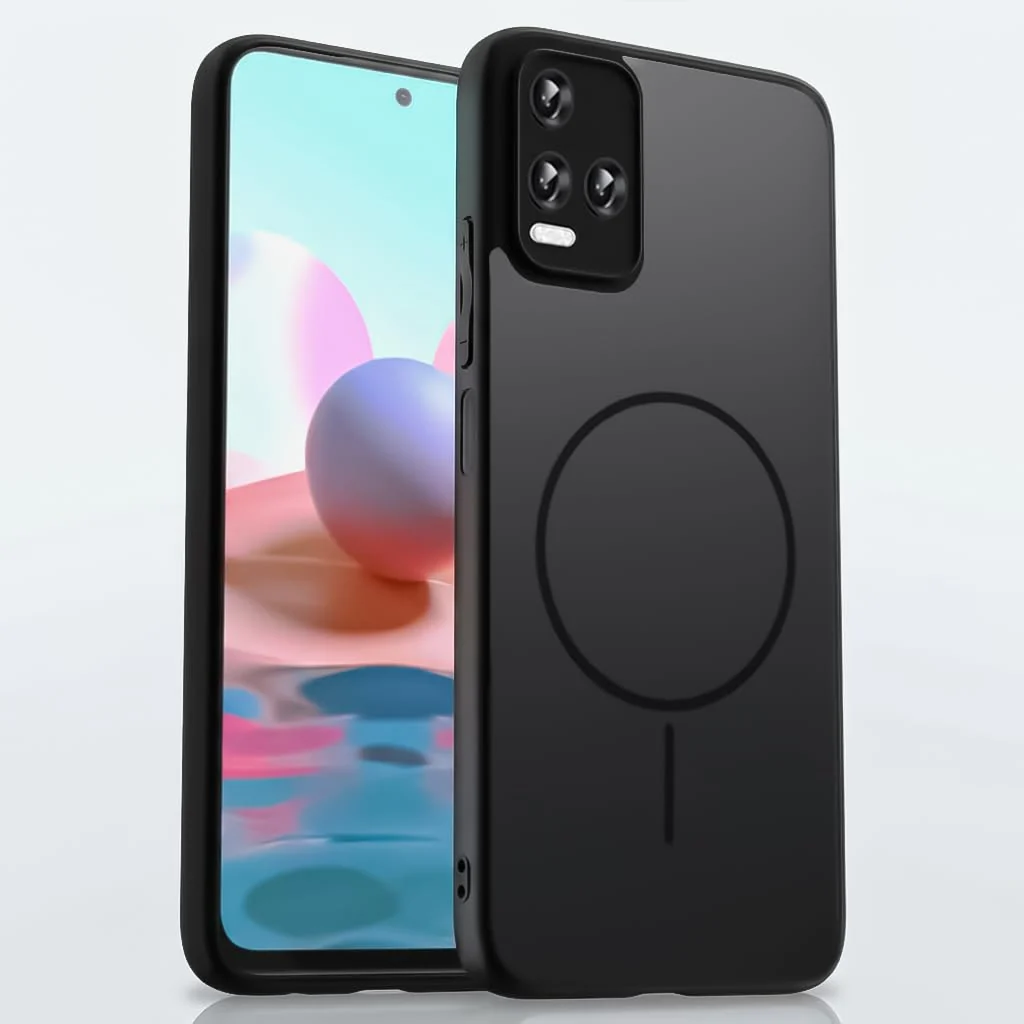 DL3 Mobilak Case For Tecno Camon 30 4G Translucent Matte PC Back & Soft TPU Edge, [Not Compatible with MagSafe] Anti-Scratch Shockproof Protective Cover with Full Camera Protection - Black