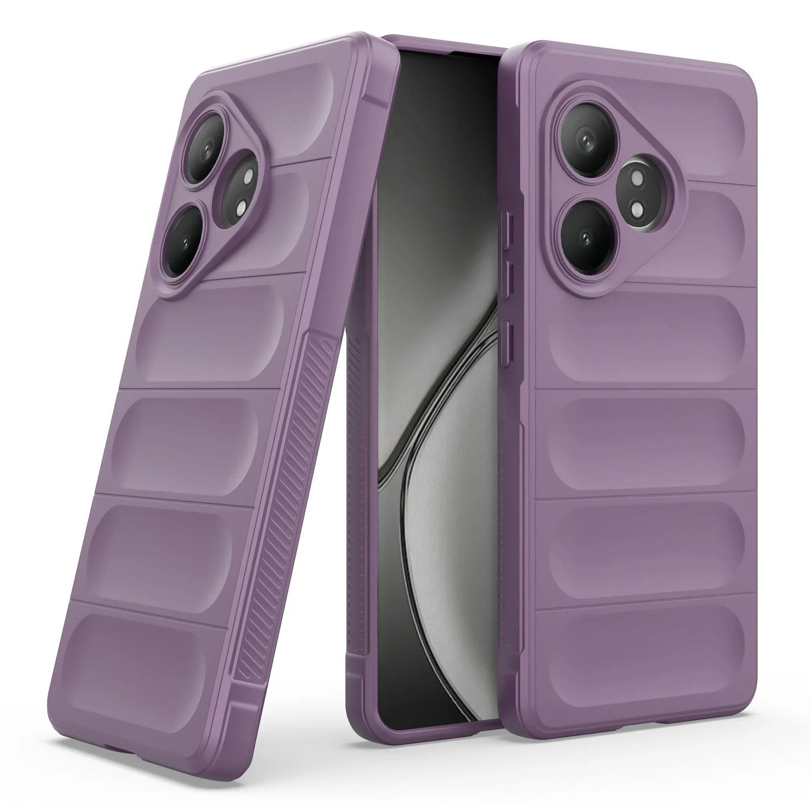 DL3 Mobilak Flexible Silicone and TPU Protective Case with Camera Protection for realme GT6 / GT Neo6 / GT Neo 6 SE / GT 6T - Purple