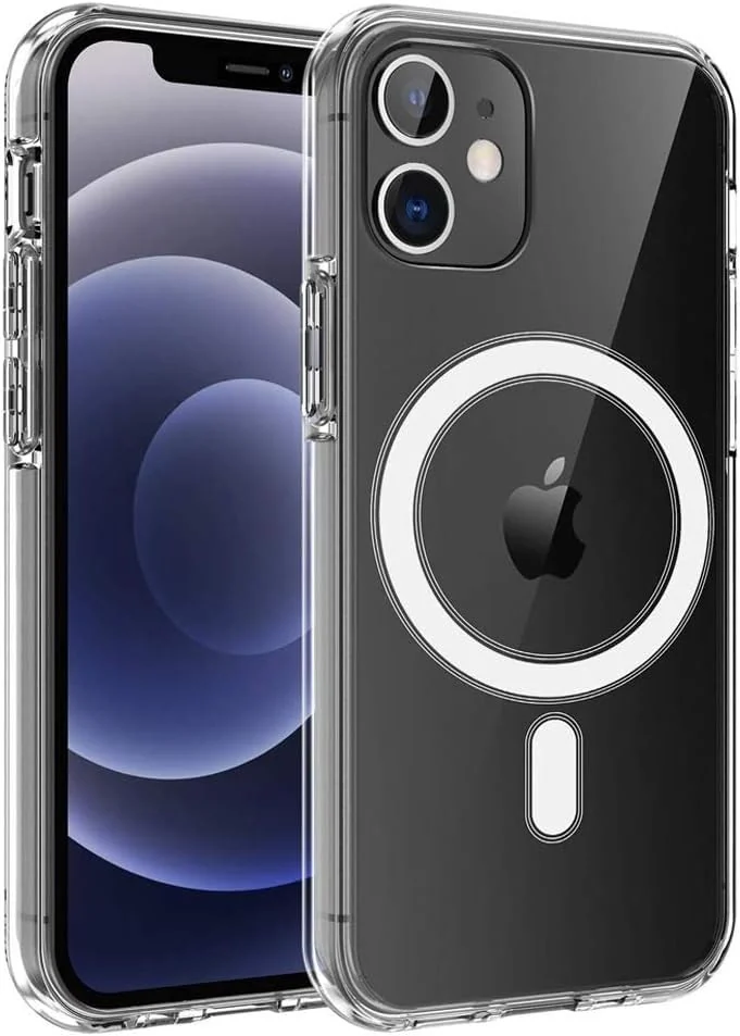 DL3 Mobilak for iPhone 11 (6.1 Inch) Case [Compatible with MagSafe] [Strong Magnet] [Non-Yellowing] Magnetic Slim Thin Bumper Phone Cover, Lightweight, and Durable - Clear