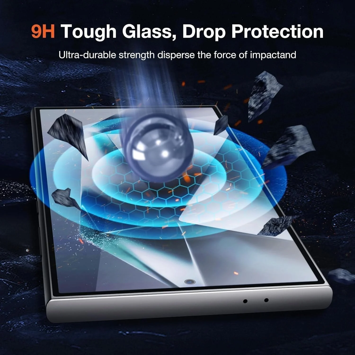 DL3 Mobilak 5D Curved Full Glass Screen Protector For samsung galaxy S24 Frame Protector - Black