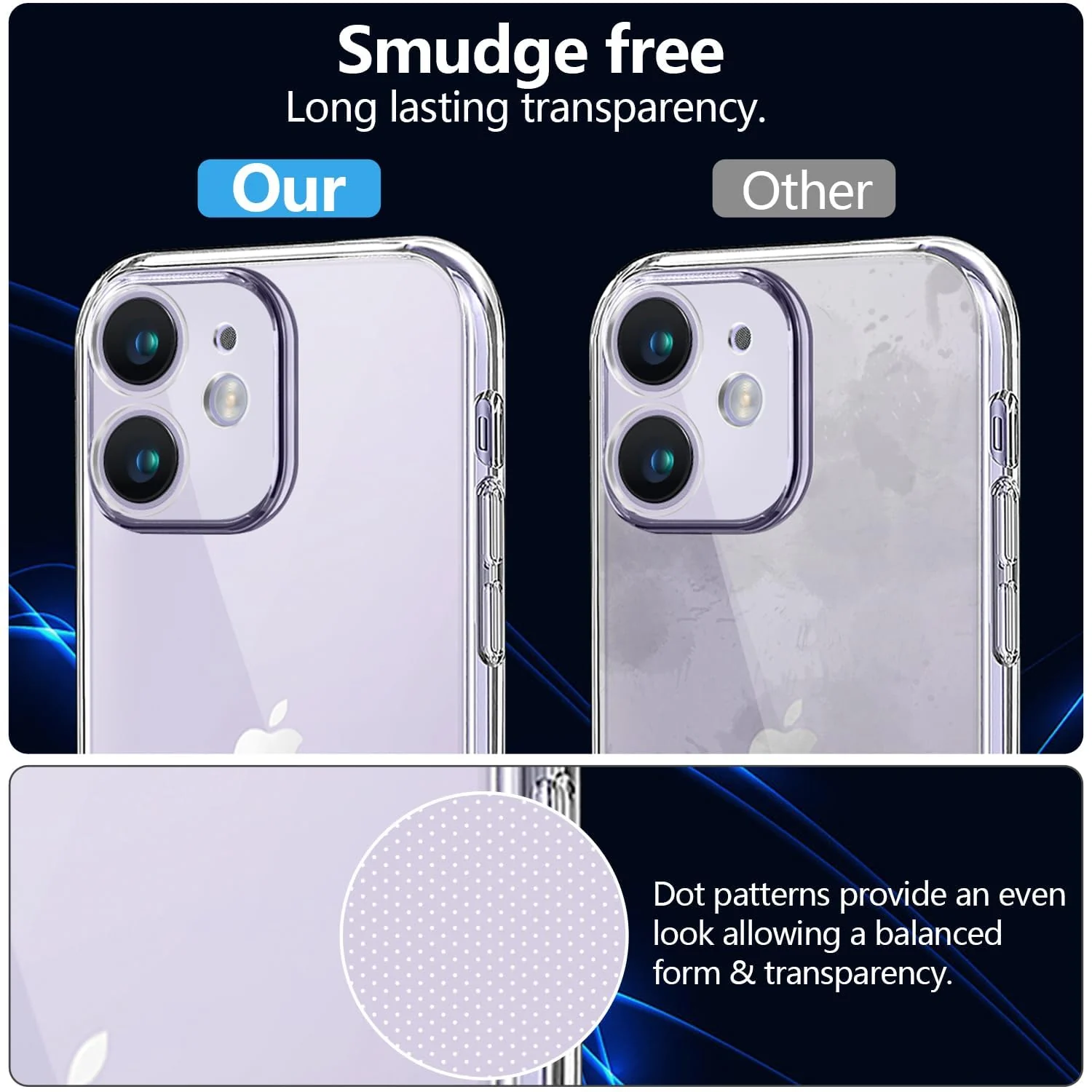DL3 MOBILAK Camera Protective Case Compatible with iPhone Case Transparent, Mobile Phone Case iPhone Thin Soft Silicone Anti-Yellow Protective Case - Clear