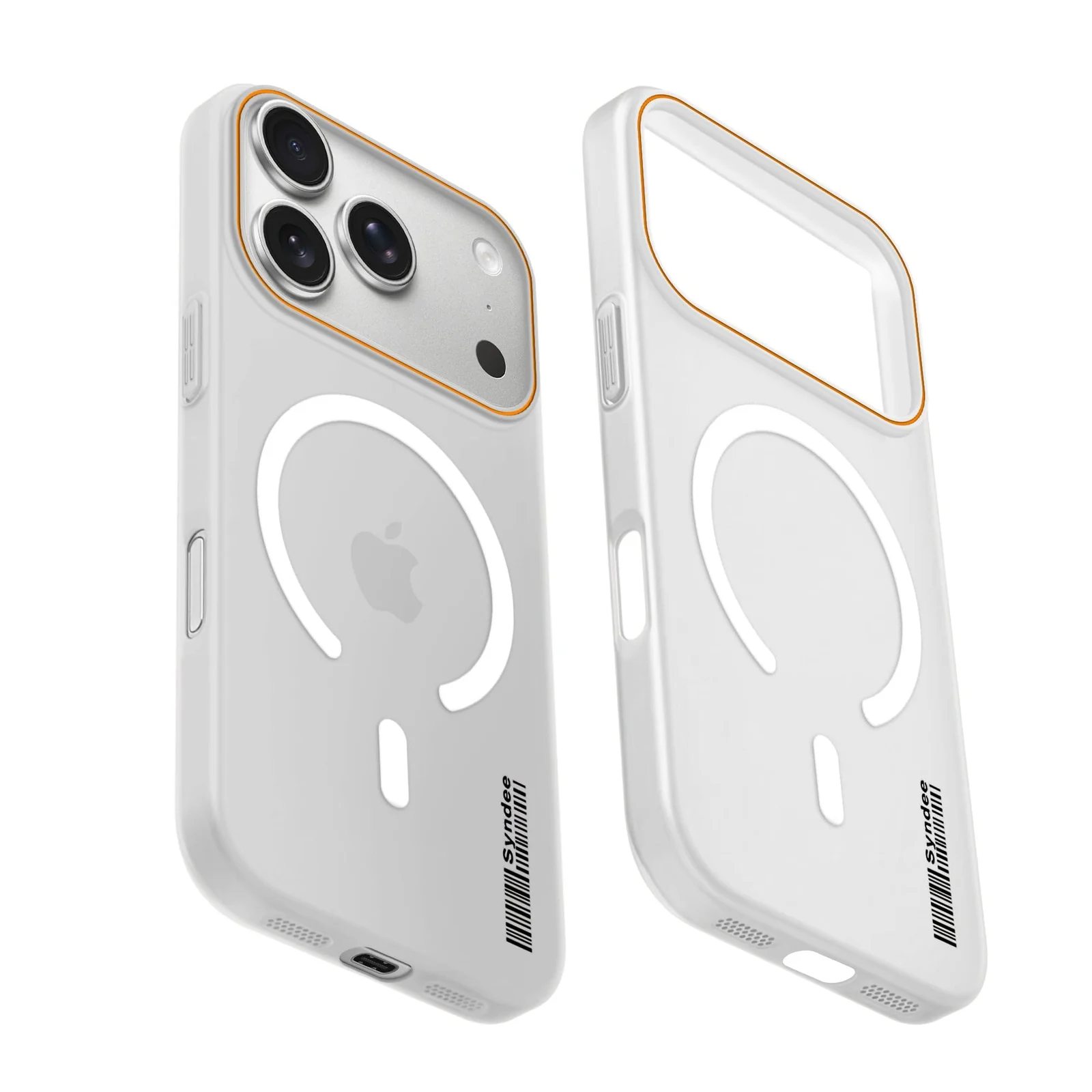 DL3 Mobilak Translucent Matte Case for Honor 600 5G, Compatible with MagSafe accessories, Shock-absorbing protection, Integrated ring holder - Clear