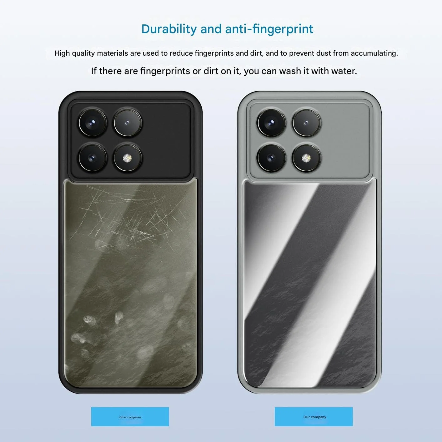 DL3 Mobilak Clear TPU Case for Xiaomi Poco F6 Pro 5G, Camera protection, Shock-absorbing protection, Scratch-resistant surface - Gray