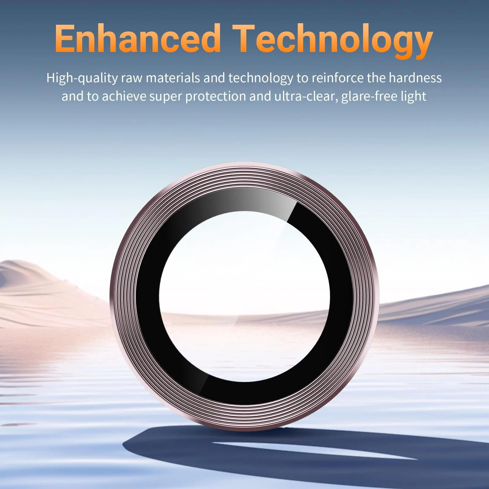 DL3 Mobilak Camera Lens Protector for Samsung Galaxy S24 FE Accessories, 9H Tempered Glass Metal Individual Ring Camera Cover Screen Protector for Samsung S24 FE, Case Friendly, Anti Scratch - Pink