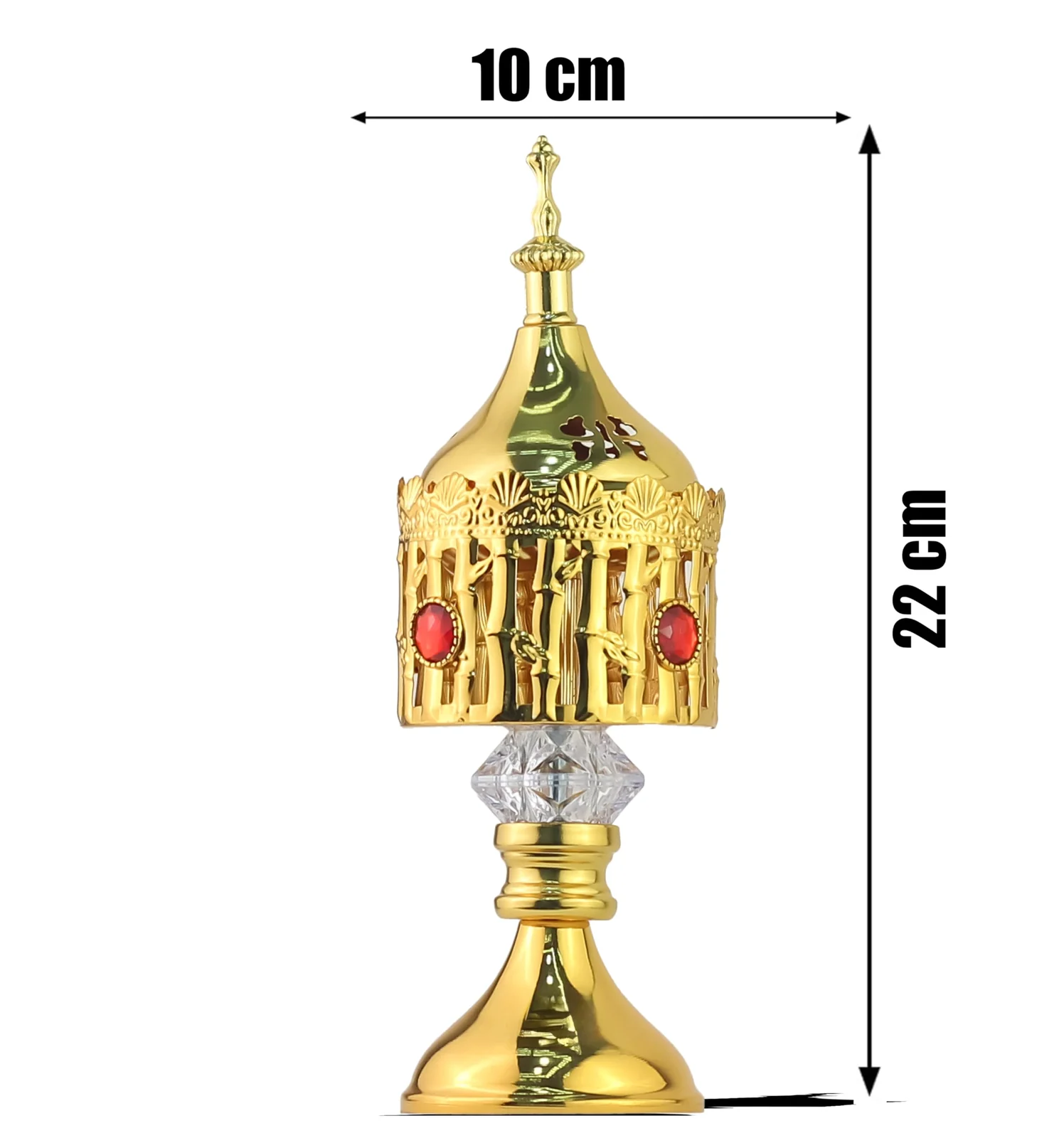 Mobigon Charcoal Incense Burner, Bakhoor Burner, Oud Frankincense Incense Burner, Vintage Arabic Burner, Suitable For Arabian Oud, Yoga, Spa and Aromatherapy, Office & Home Decor - Style 44