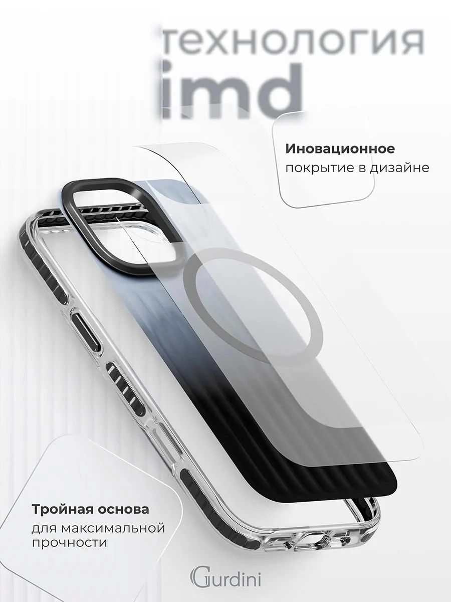 DL3 Mobilak MagSafe-Compatible Magnetic Case for iPhone 16 Pro Max with Camera Protection and Magnetic Car-Mount Support - Black