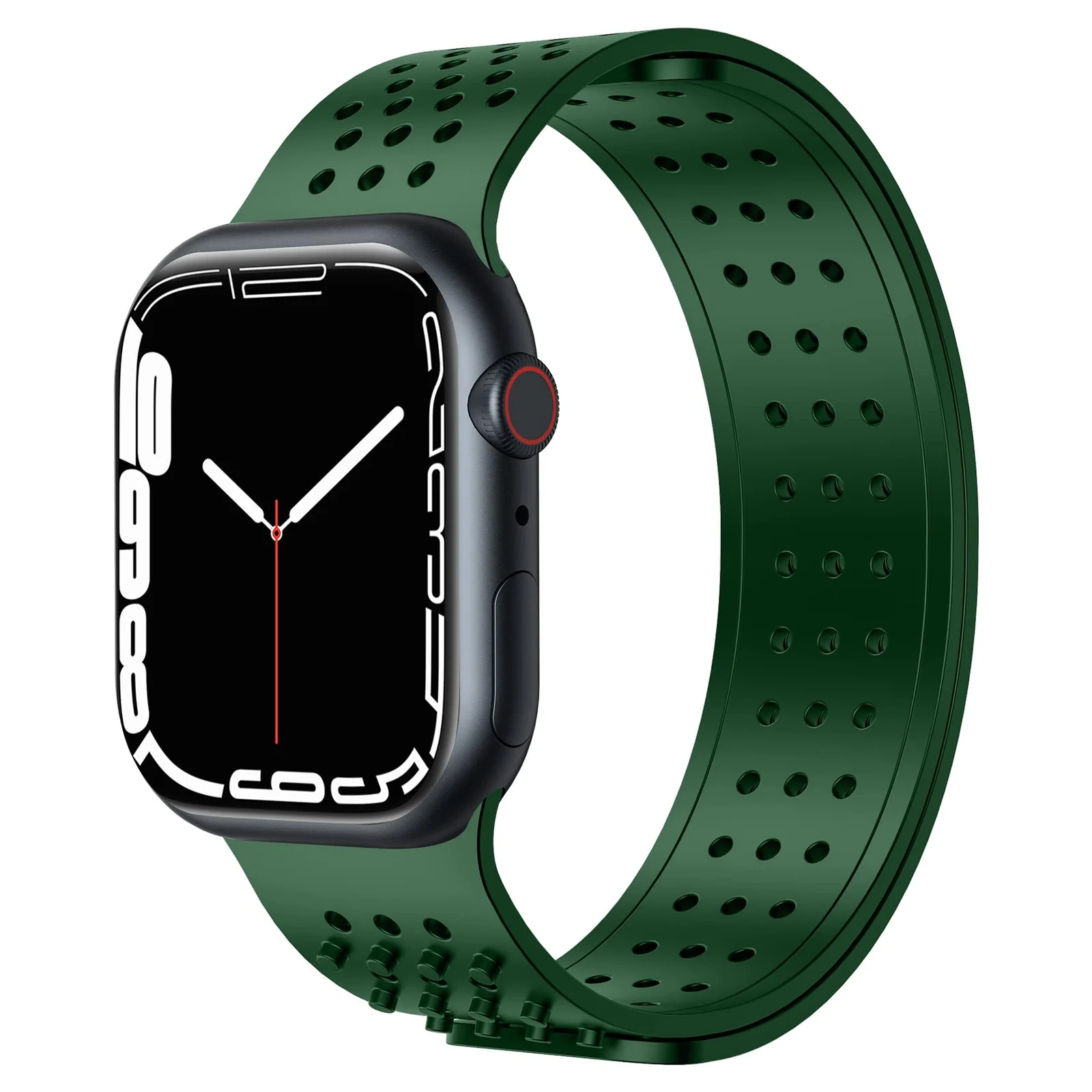 DL3 Mobilak Soft Silicone Band For Apple Watch Ultra Bands 49mm 45mm 44mm 42mm, Sport Replacement Wristband No Clasps for iWatch Series 8 ultra 7 6 5 4 SE 3 2 Women Men, Waterproof Strap - Black