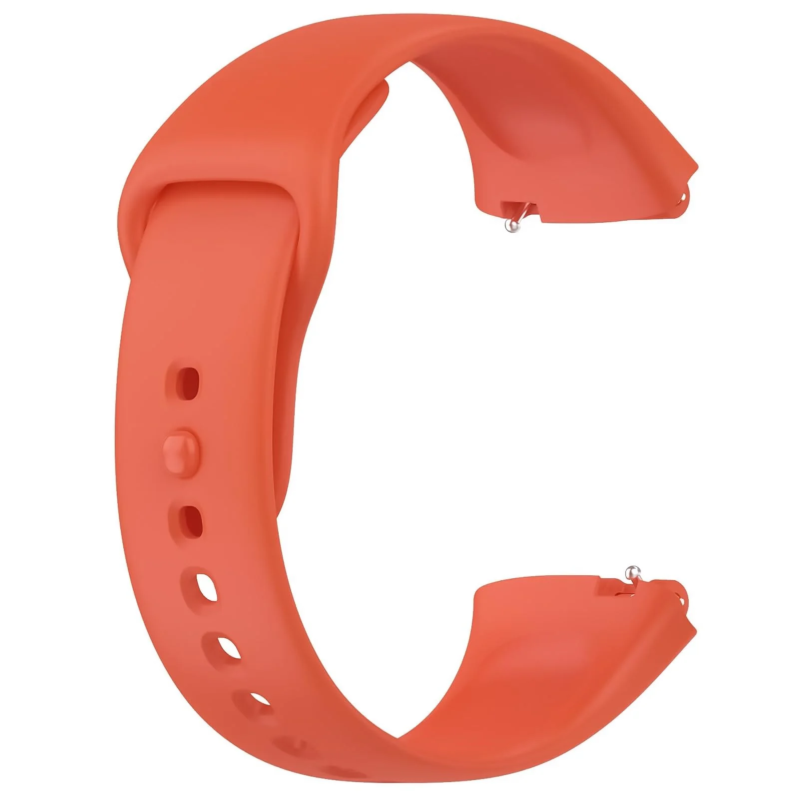 DL3 Mobilak Strap Silicone Compatible With Xiaomi Redmi Watch 3 Active/Redmi Watch 3 Lite, Sport Silicone Watch Band Wrist Strap, Bracelet Wristband Wrist Strap - Orange