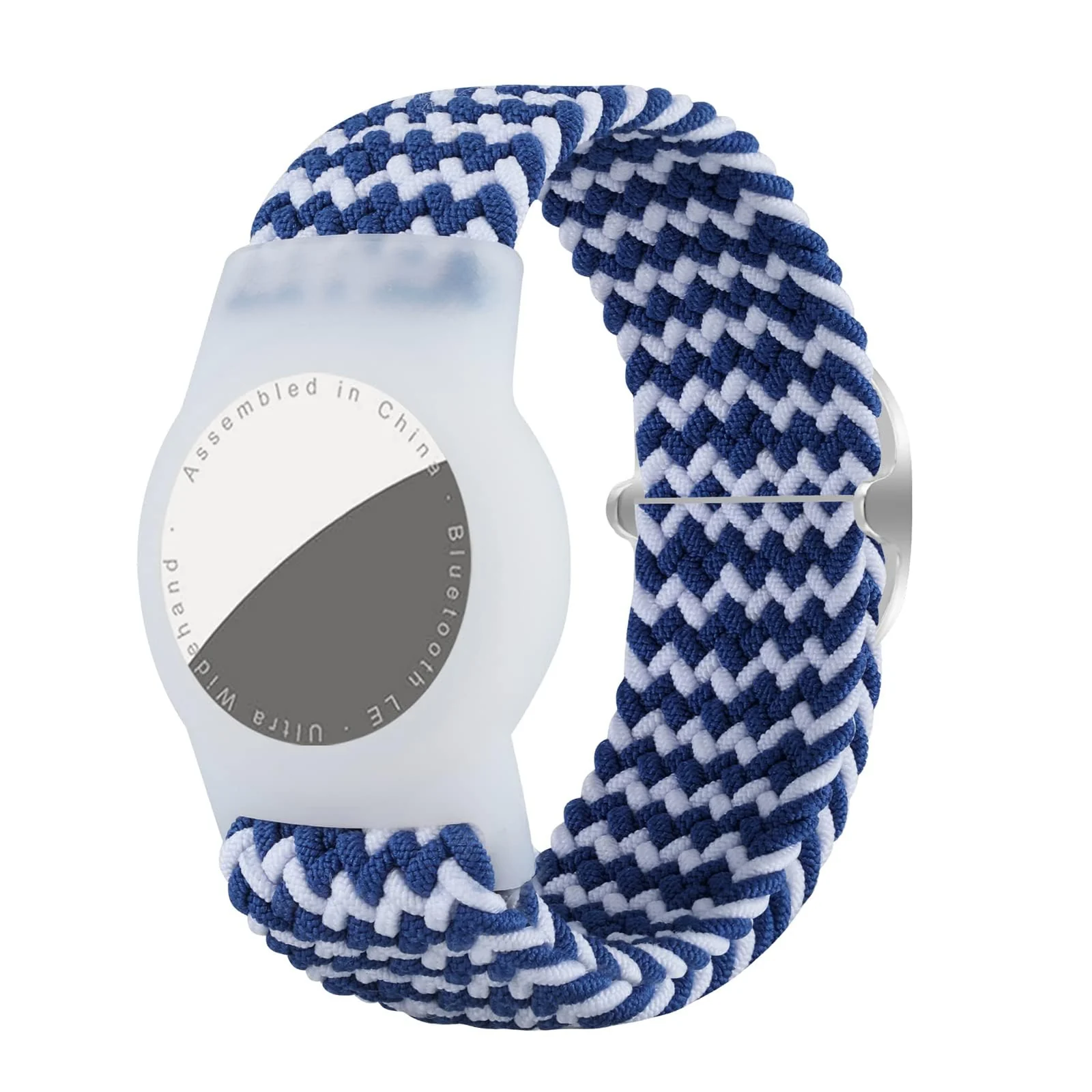DL3 Mobilak Bracelet for Kids Compatible with AirTag, Nylon Stretch Braided Air Tag Wristband, Protective Case for Airtag GPS Tracker Holder, Adjustable Elastic Watch Strap for Toddler Child Elde