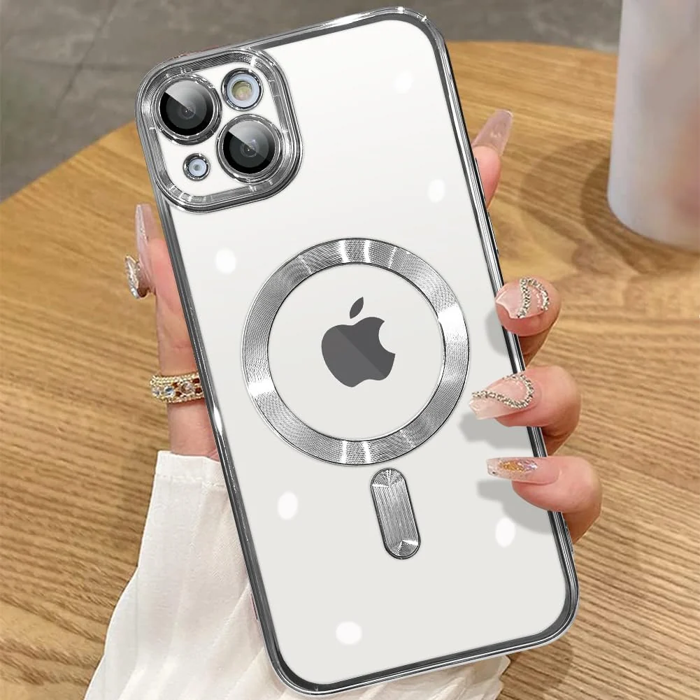 DL3 Mobilak Plated-Edge Protective Case for iPhone 15 6.1-Inch, Compatible with MagSafe accessories, Supports wireless charging, Camera protection