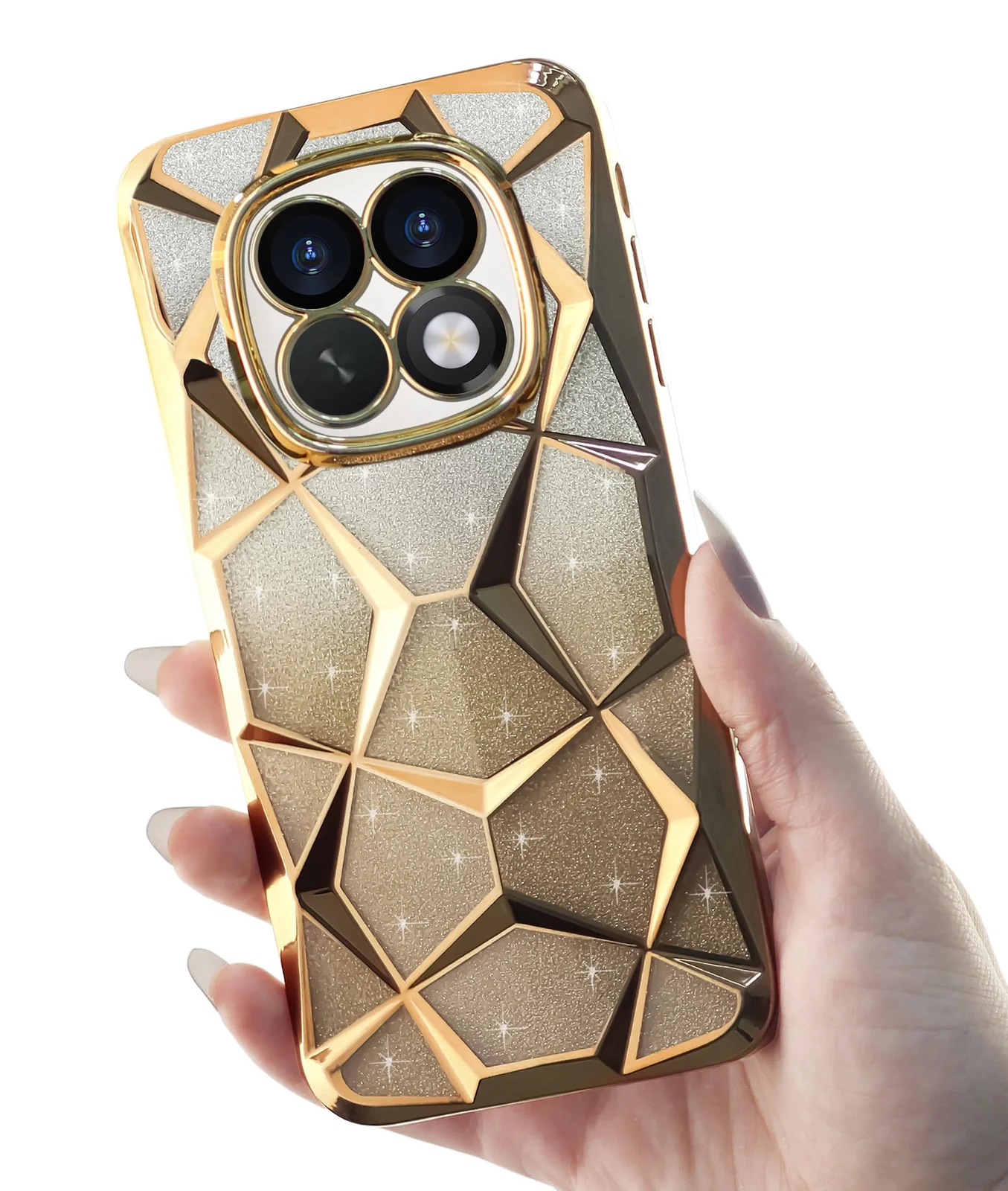 DL3 MOBILAK Gradient Glitter TPU Phone Case for Xiaomi Redmi Note 15 4G