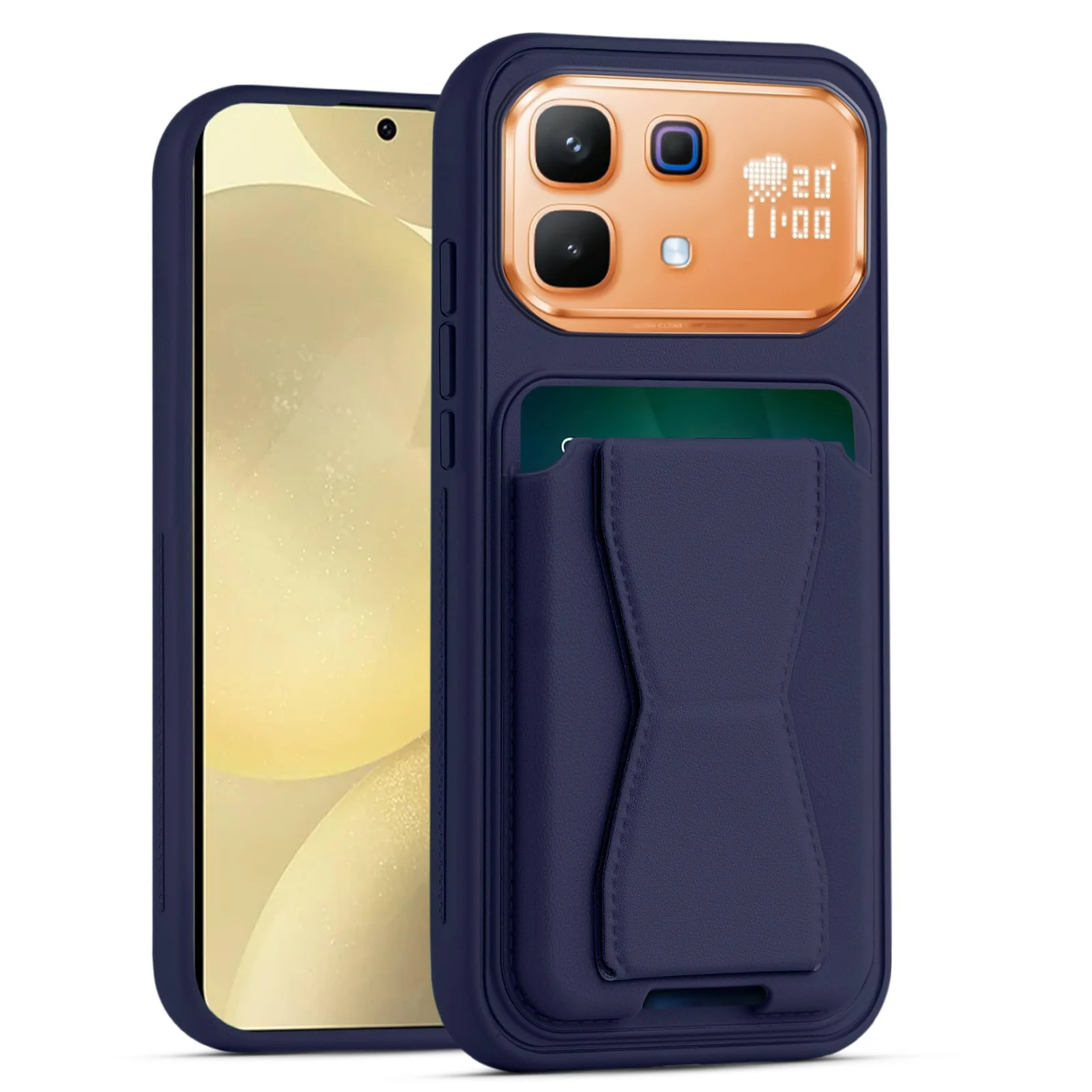 Dl3 Mobilak Leather Wallet Case Compatible with Infinix Note 60 Pro, Leather Back Cover With TPU Frame, Shockproof Protective Phone Case with Card Holder Stand - Brown