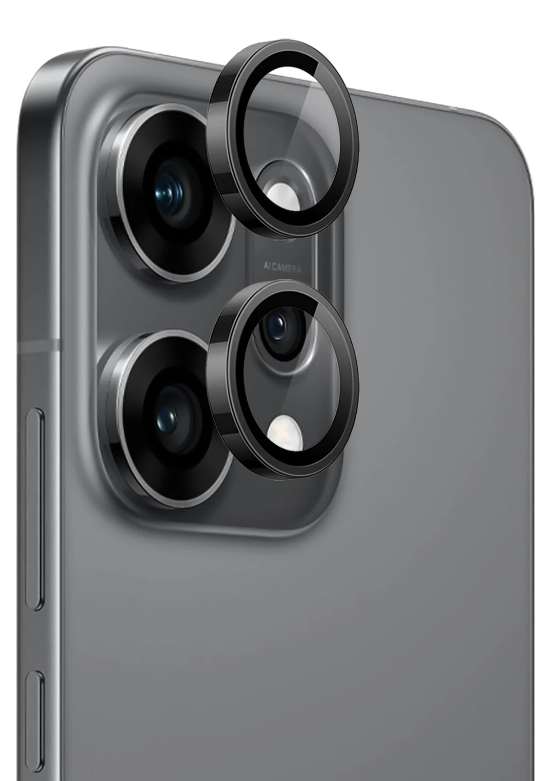 DL3 Mobilak Camera Lens Protector for OPPO Reno 14 5G (OPPO Reno14) Accessories, 9H Tempered Glass Metal Individual Ring Camera Cover Screen Protector, Case Friendly, Anti Scratch