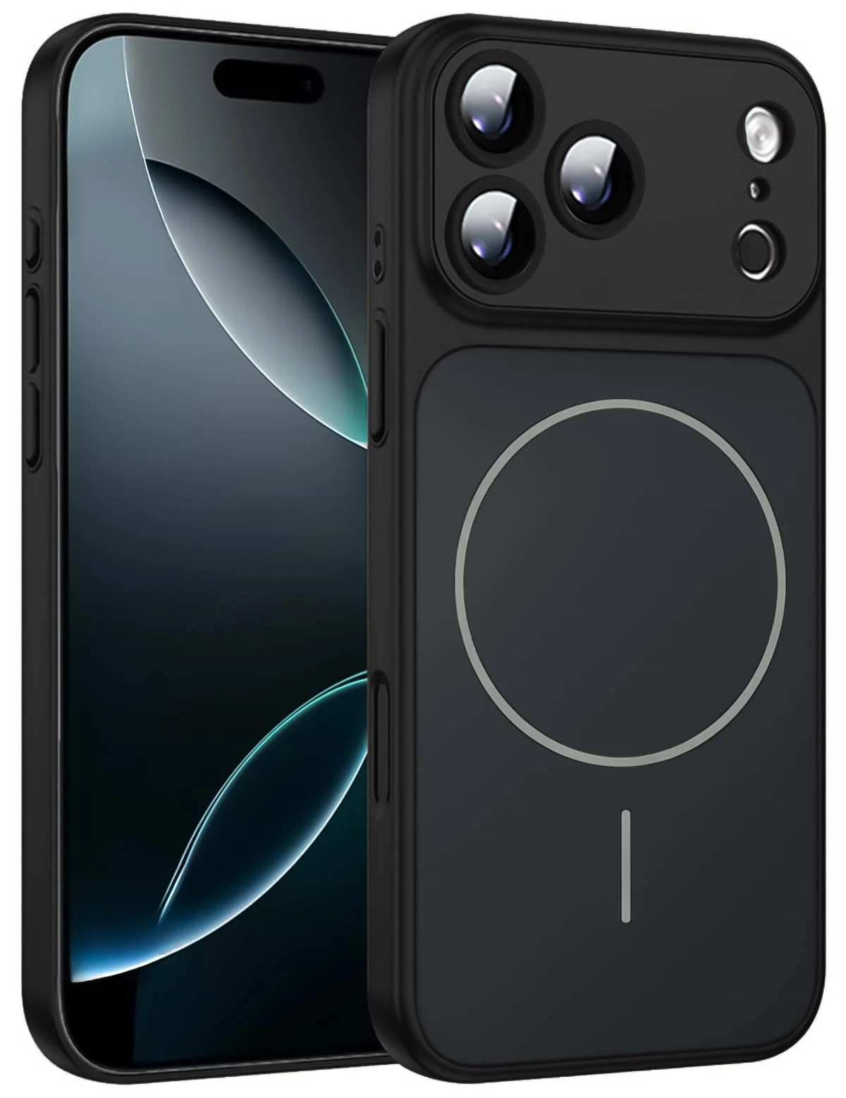 Mobigon Premium Liquid Silicone Case for iPhone 17 Pro Max, Compatible with MagSafe, Built-in Camera Protection, Glossy Back Design, Shockproof Soft Protective Phone Cover