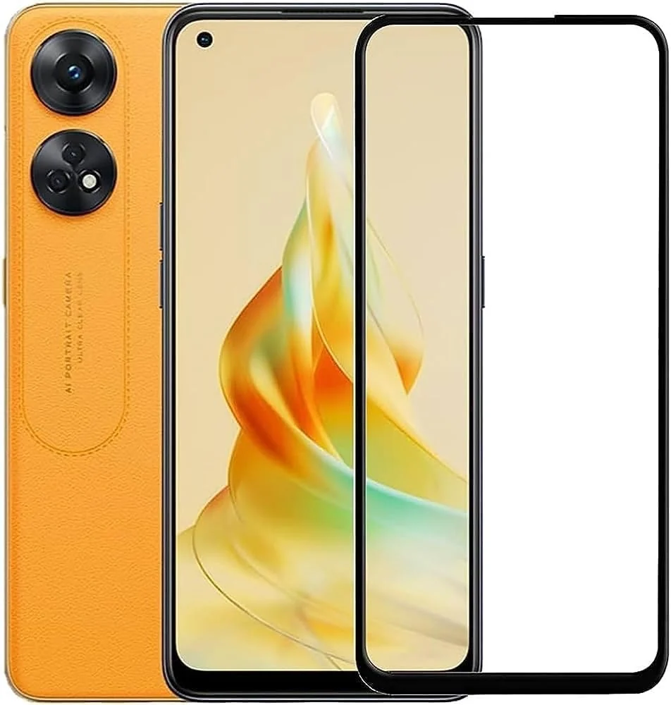 DL3 Mobilak Full Curved 5D Glass Screen Protector Full Glue For OPPO Reno 8T 4G (not for 5G) - Black