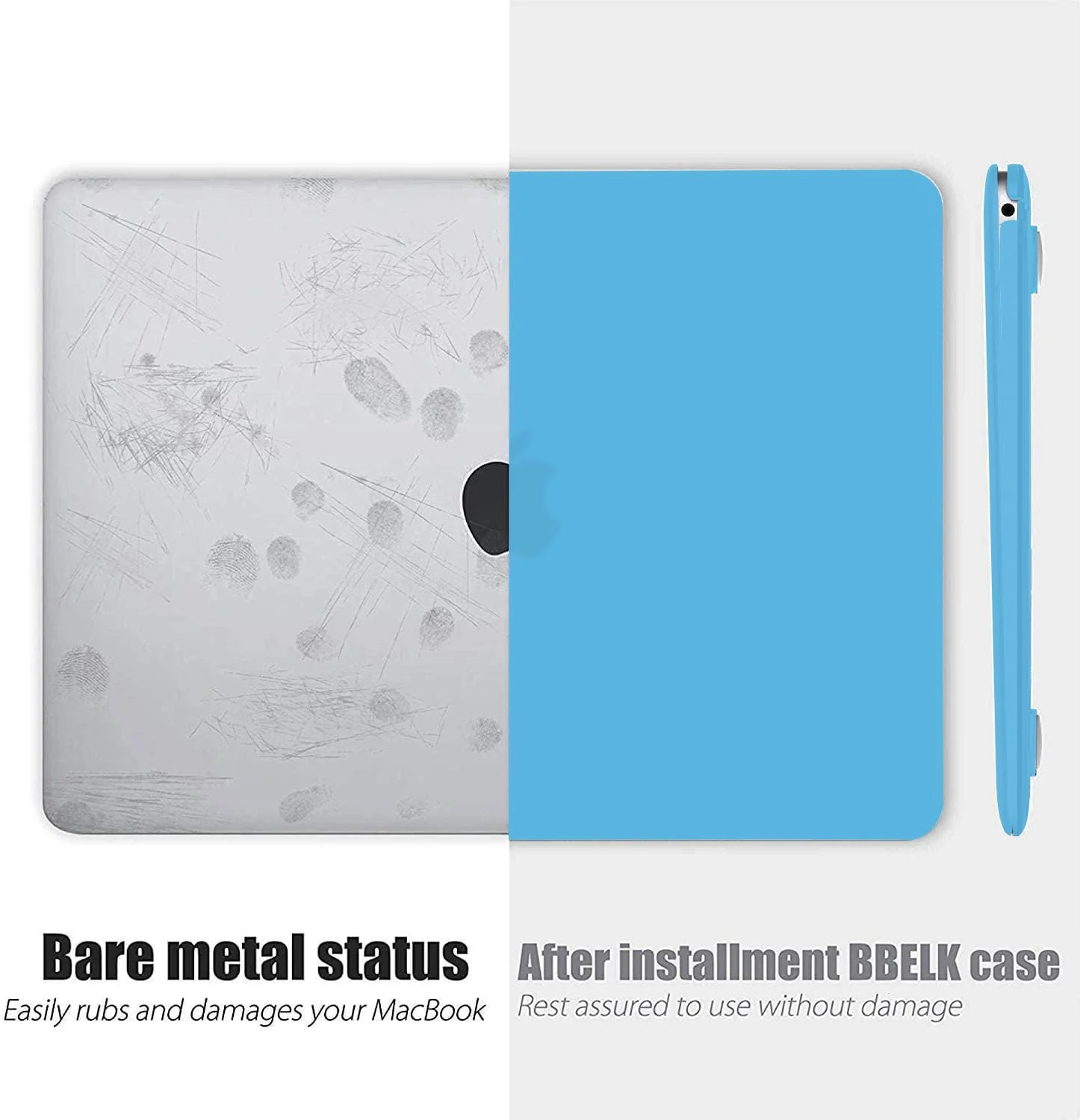 DL3 Mobilak Compatible with MacBook Pro 16 inch Case 2023 2022 2021 Release M3 A2991 M2 A2780 M1 A2485 Pro Max Liquid Retina XDR Display Touch ID, Protective Plastic Hard Shell Cover Case - Blue
