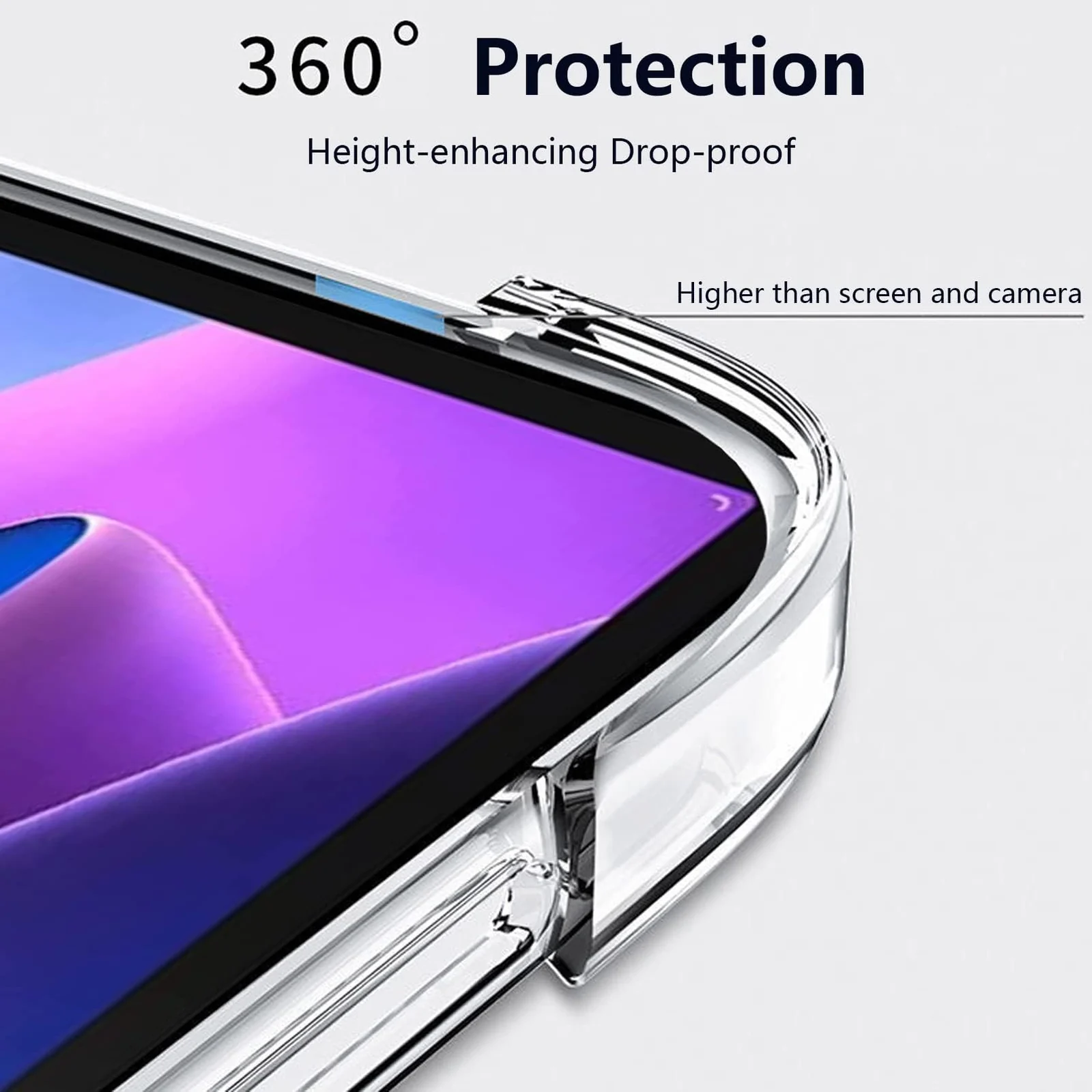 DL3 Mobilak Transparent Case Compatible with Lenovo Tab M10 FHD Plus TB-X606 F/TB-X606 X 10.3-inch, Ultra Thin Silicone Shockproof Back Shell HD Transparent TPU Protective Cover - Clear