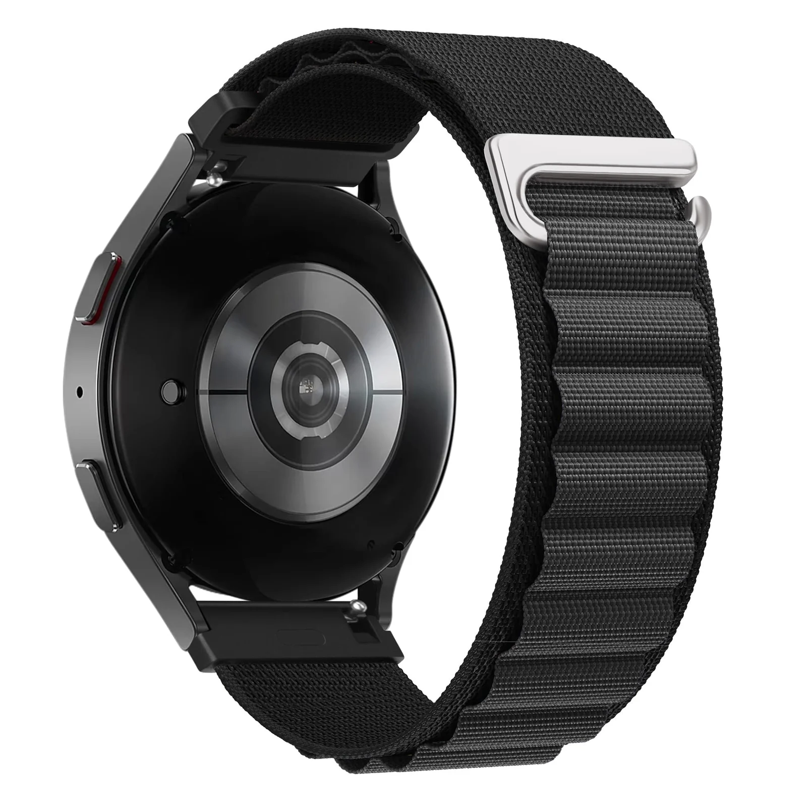 DL3 Mobilak Alpine Loop Band Sport Nylon 22MM For Samsung Galaxy Watch 3 45mm/Watch 46mm/Gear S3/Huawei watch GT4 46MM/GT3 46MM/Watch 3&4/Watch 3&4 Pro/GT2E/GT2 Pro/GT2 46MM/Amazfit GTR 2/2e/3/3 Pro/4 - Black Grey