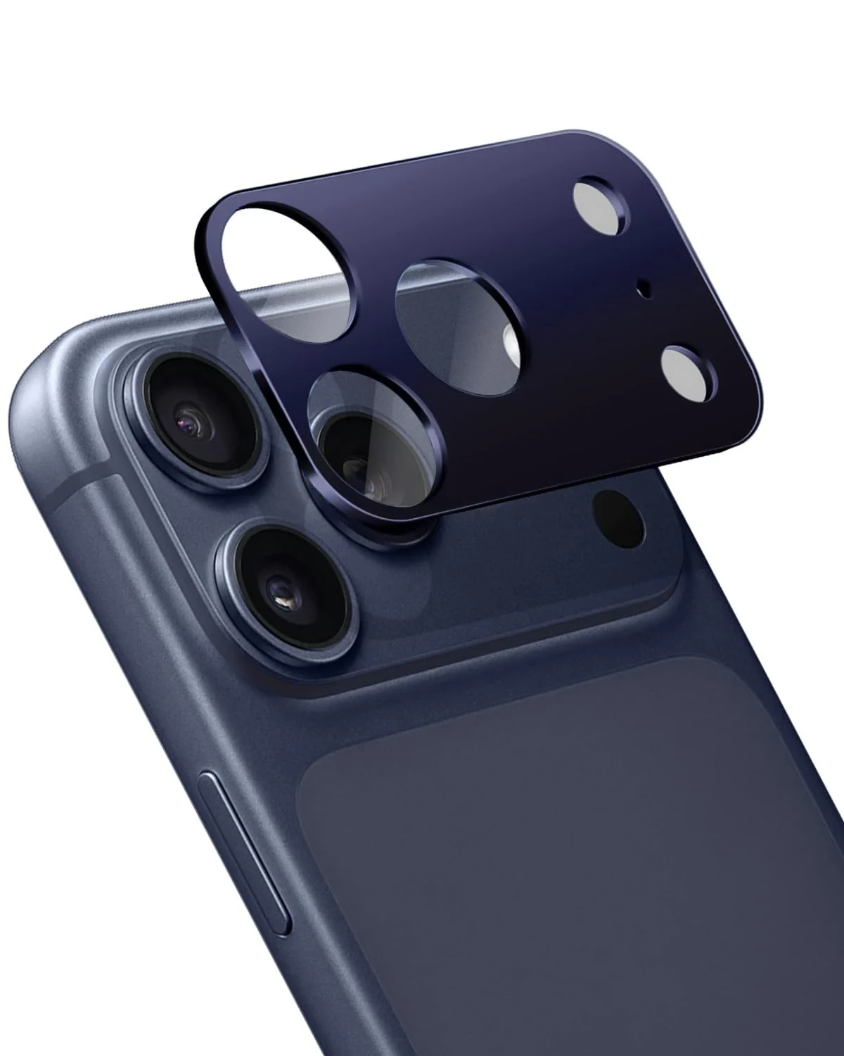 DL3 Mobilak for iPhone 17 Pro Max 6.9-Inch Camera Lens Protector - Ultra HD Tempered Glass Camera Len Protection Cover [Case Friendly] [Scratch-Resistant] [Night Shooting Mode] - Deep Blue