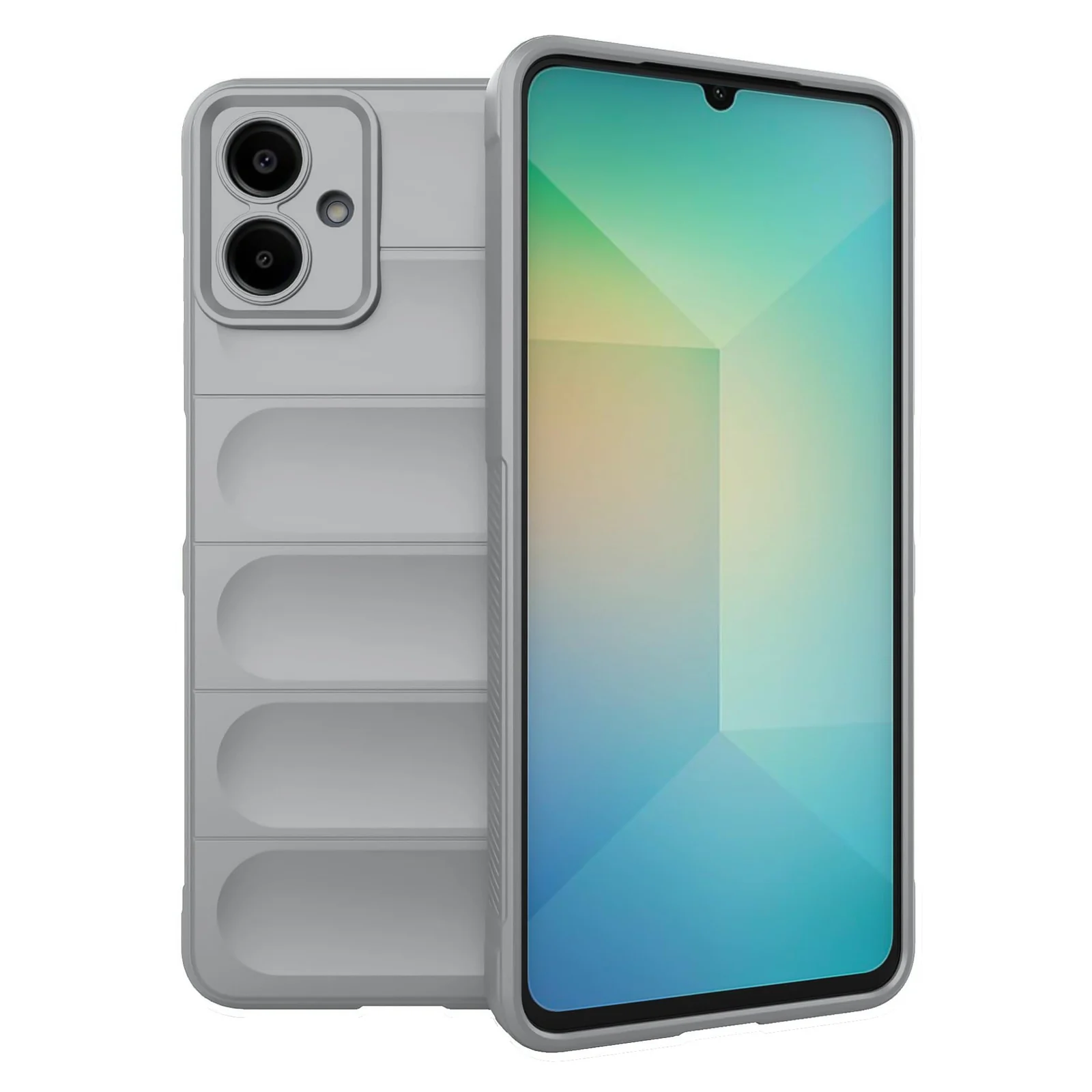 DL3 Mobilak Flexible Silicone and TPU Protective Case with Camera Protection for Samsung Galaxy A06 - Gray