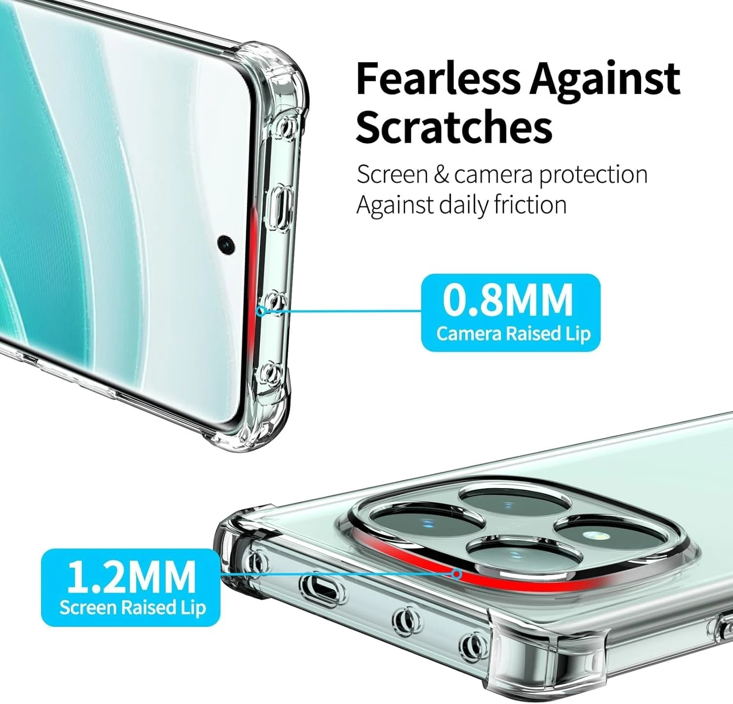 DL3 Mobilak Clear TPU Case for Xiaomi Redmi note 14 pro 4G, Camera protection, Shock-absorbing protection, Scratch-resistant surface - Clear