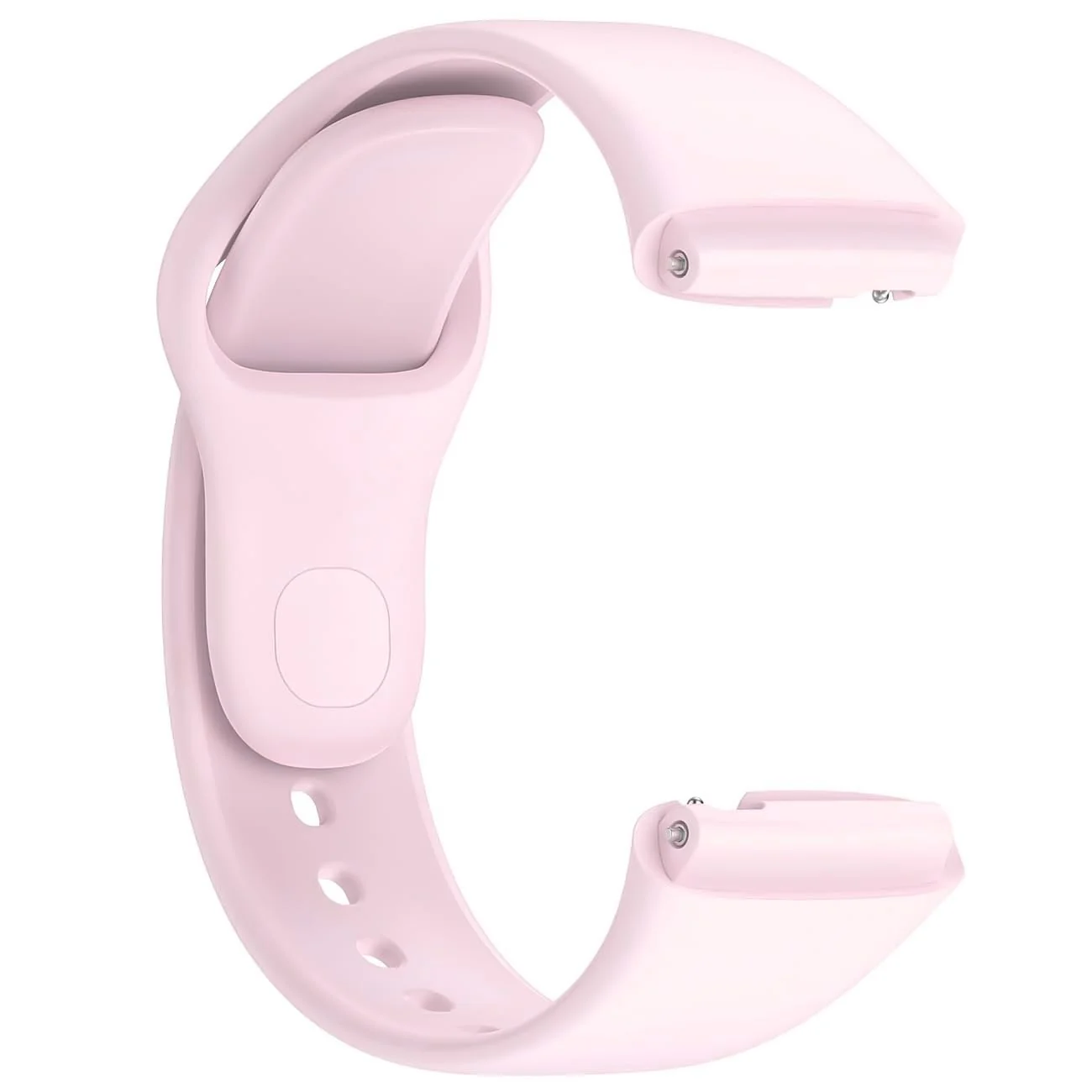 DL3 Mobilak Strap Silicone Compatible With Xiaomi Redmi Watch 3 Active/Redmi Watch 3 Lite, Sport Silicone Watch Band Wrist Strap, Bracelet Wristband Wrist Strap - Ice Pink