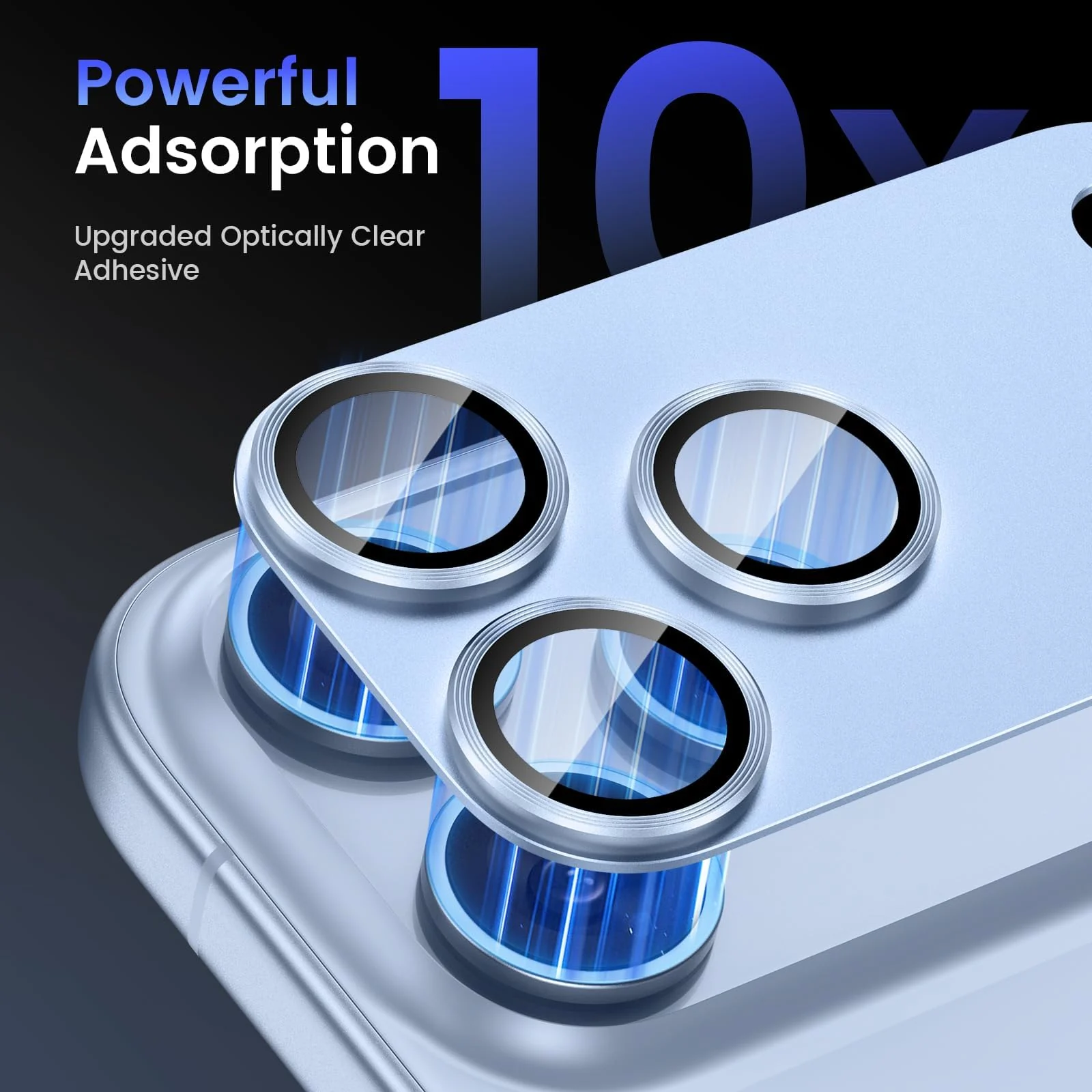 DL3 MOBILAK Full Camera Lens Protector for Apple iPhone 18 Pro Max - Glacier