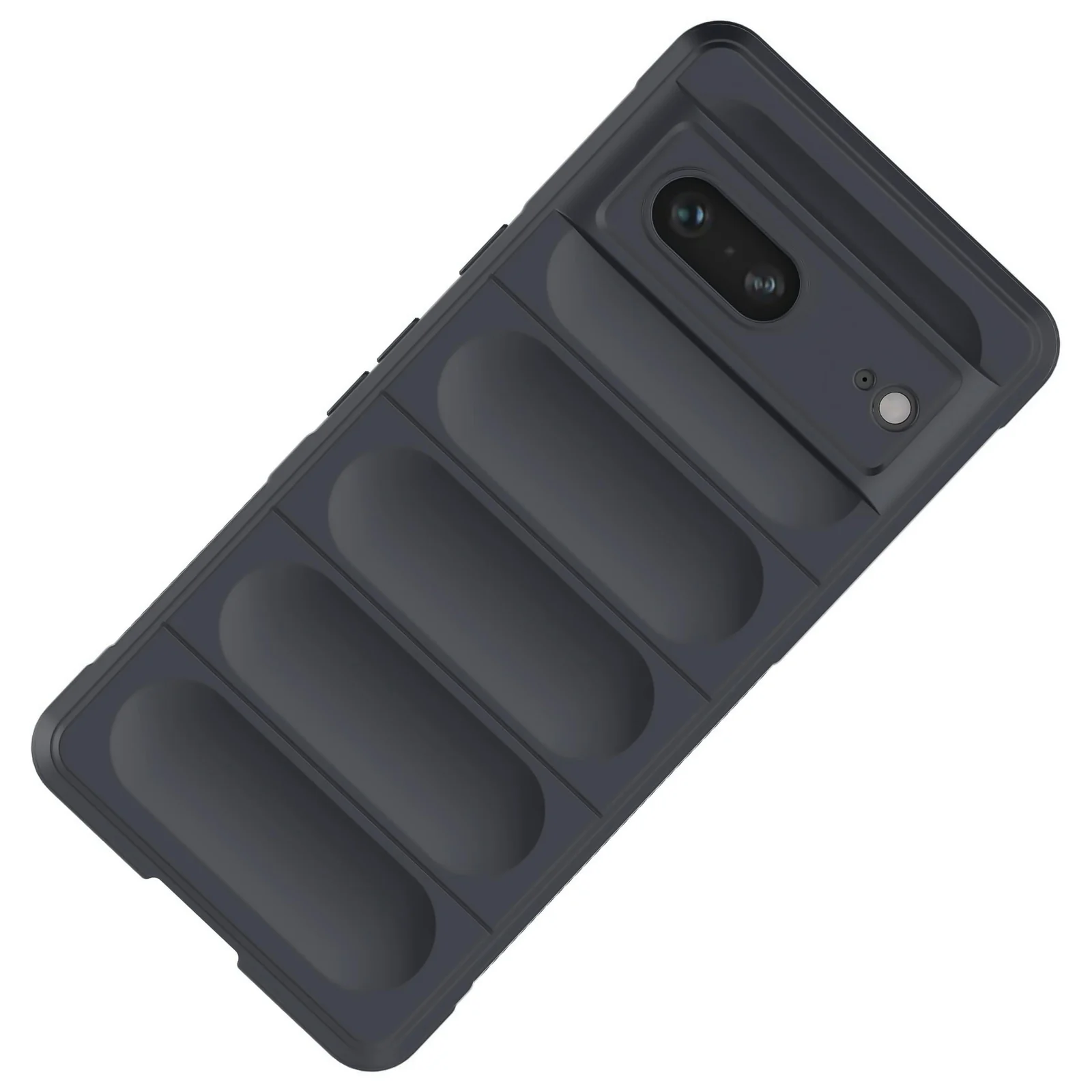 DL3 Mobilak Flexible Silicone and TPU Protective Case with Camera Protection for Google Pixel 7 - Dark Gray