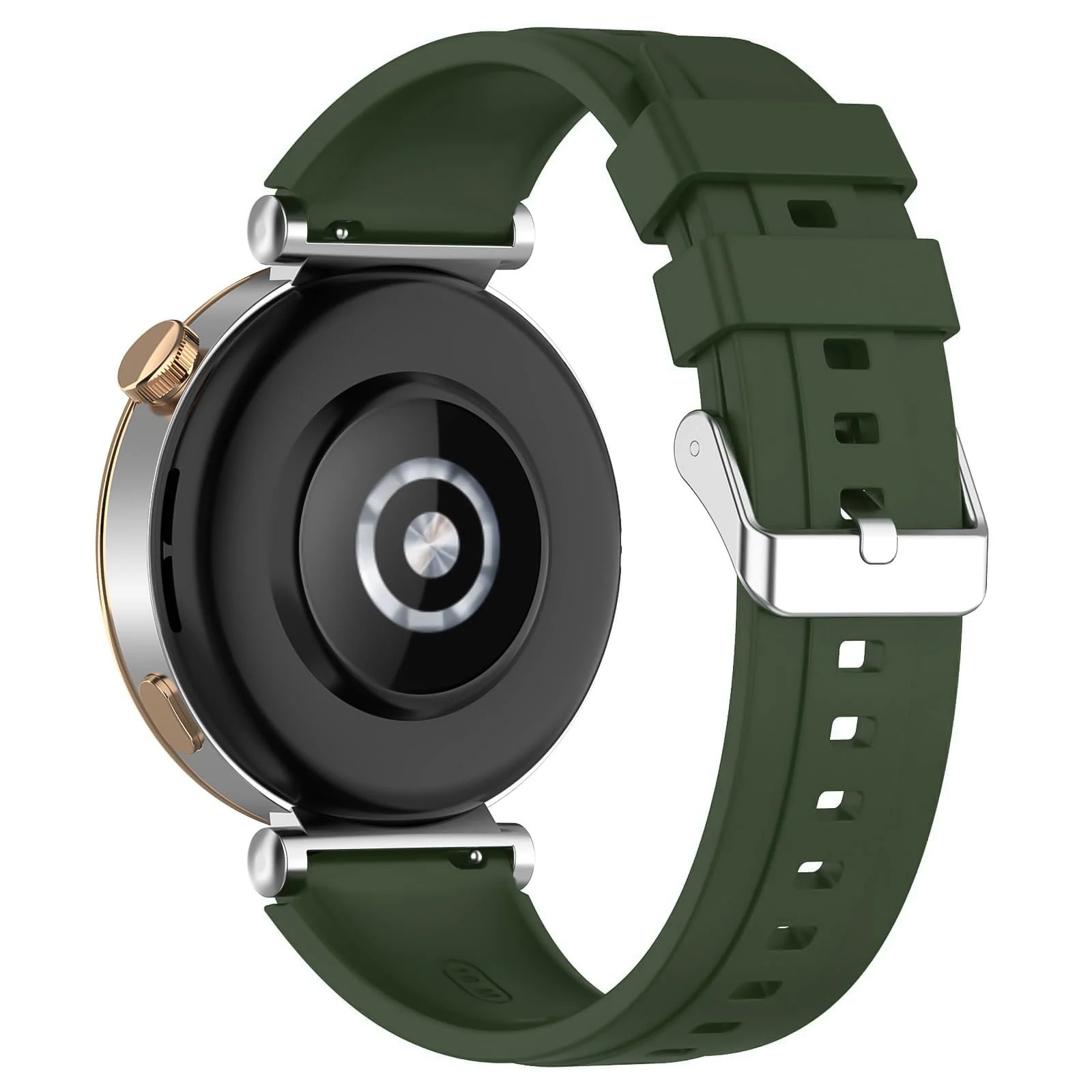 DL3 Mobilak Strap Compatible with Huawei Watch GT5 Pro 42mm / GT5 41mm / GT4 41mm / Garmin Venu 3S / Forerunner 265S / Fossil Women's Gen 6, 18mm Soft Silicone Replacement Bands - Army Green