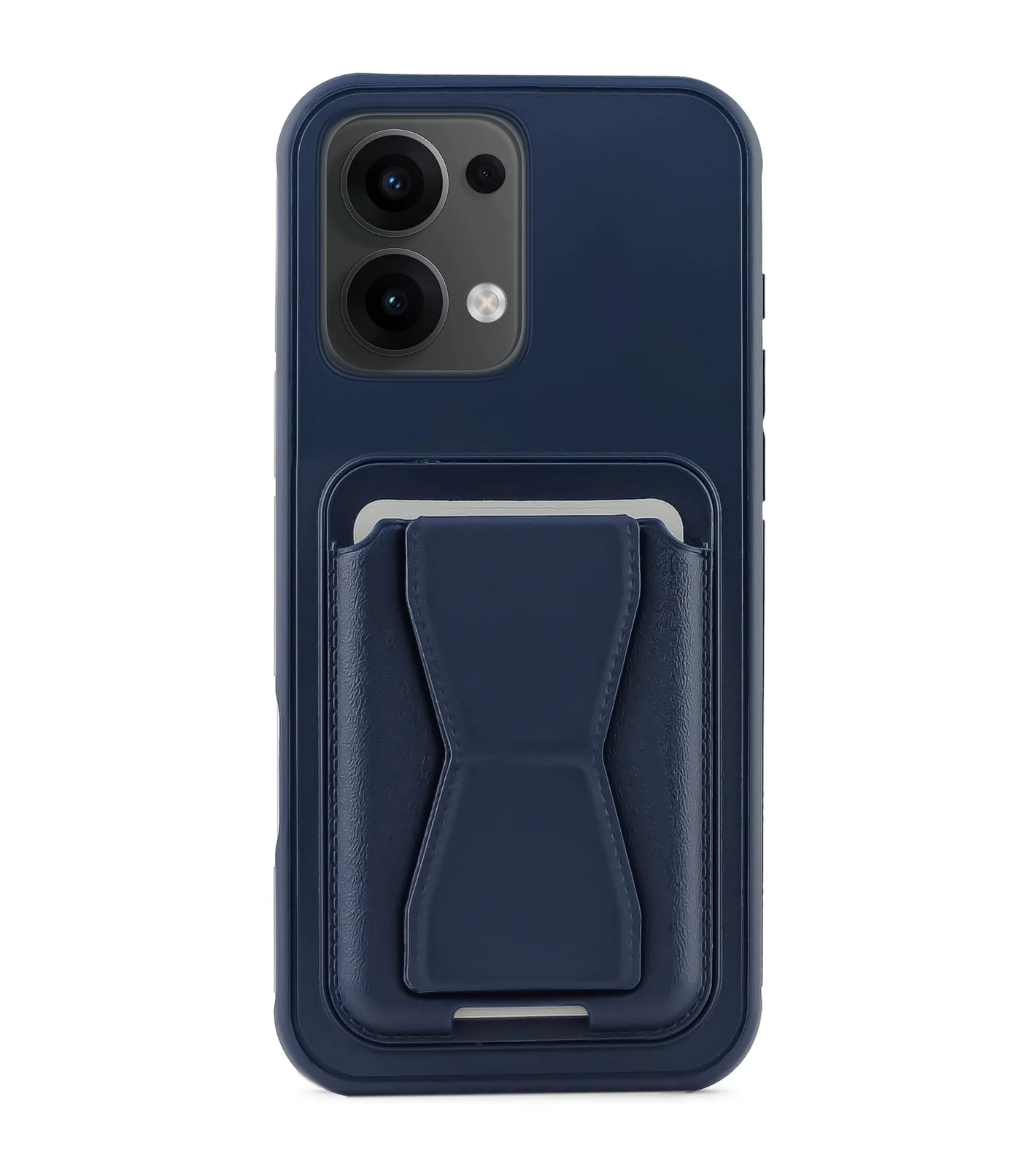 DL3 Mobilak Leather Wallet Case for OPPO Reno 13 5G, Camera protection, Shock-absorbing protection, Built-in kickstand - Blue
