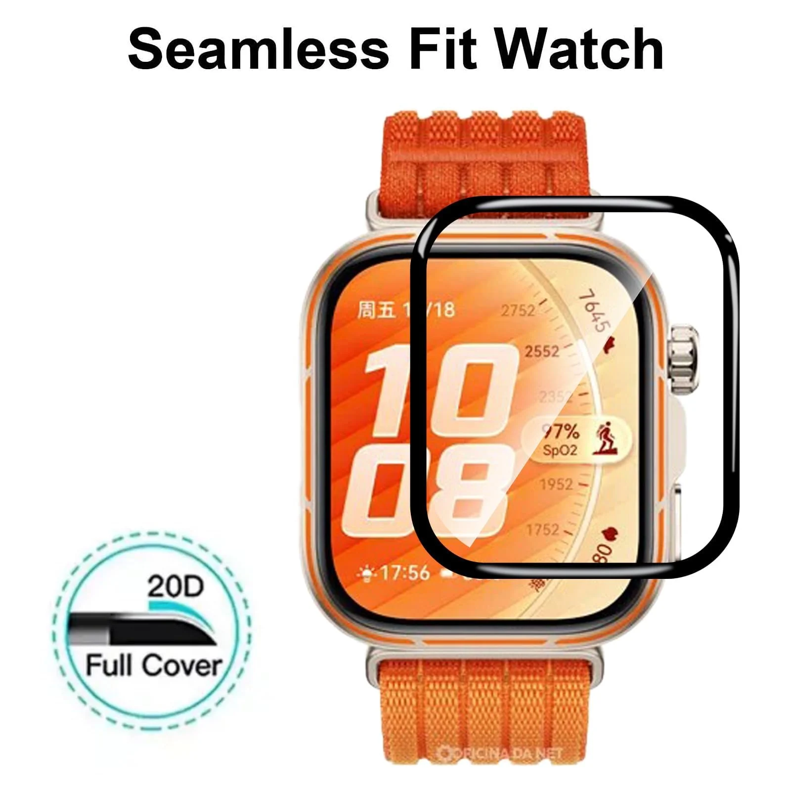 DL3 MOBILAK 3D Curved Soft Watch Screen Film for Huawei Watch Fit 5 Pro, Clear