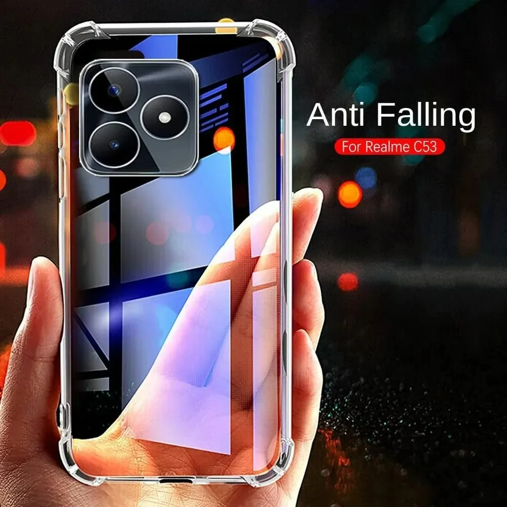 DL3 Mobilak Clear Protective Case for OPPO realme C53 / OPPO realme Narzo N53 - Clear