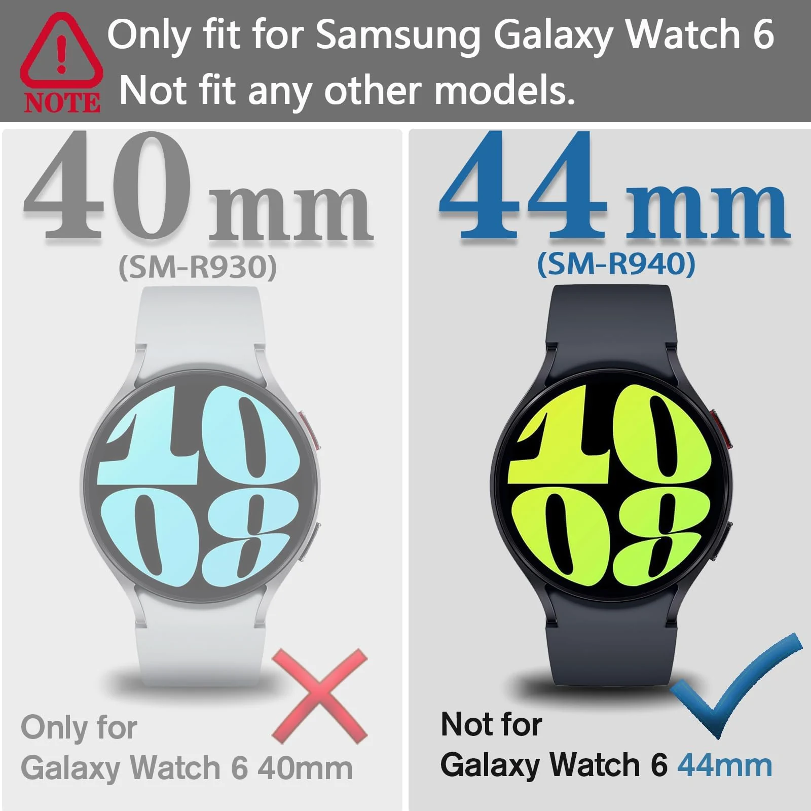 DL3 Mobilak Screen Protector Case for Samsung Galaxy Watch 6 44mm, Flexible TPU Cover Shockproof Protective Case Plated Bumper Shell Galaxy Watch 6 44mm - Silver