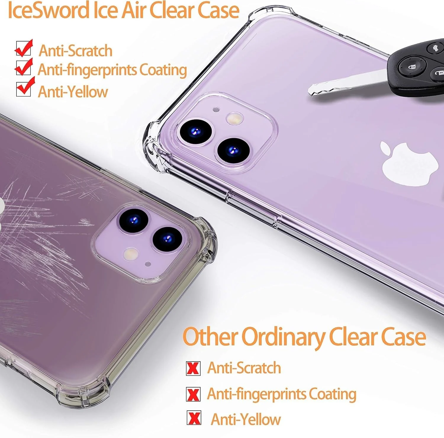 DL3 Mobilak Clear Protective Case for iPhone - Clear