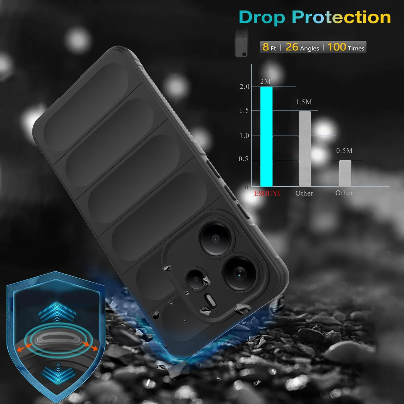 DL3 Mobilak Flexible Silicone and TPU Protective Case with Camera Protection for Xiaomi Redmi Note 14 4G - Gray