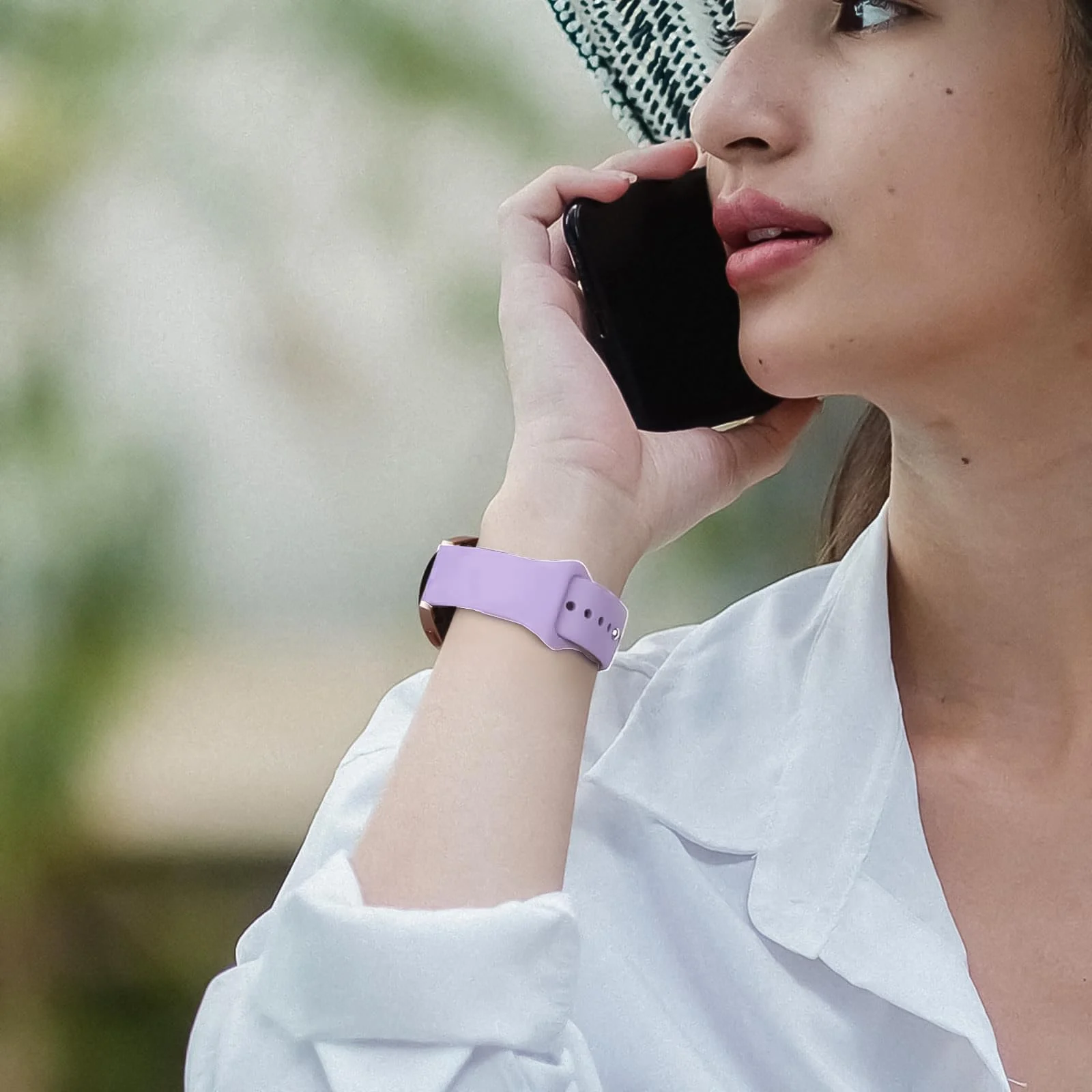 DL3 Mobilak Straps Compatible with Xiaomi Redmi Watch 5 Active/Redmi Watch 5 Lite Bracelets for Men Women, 22mm Soft Silicone Strap, Waterproof Adjustable Band Sports Replacement - A-lavender