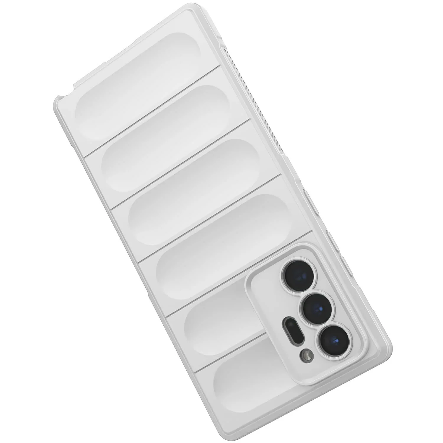 DL3 Mobilak Flexible Silicone and TPU Protective Case with Camera Protection for Samsung Galaxy Note 20 Ultra - White