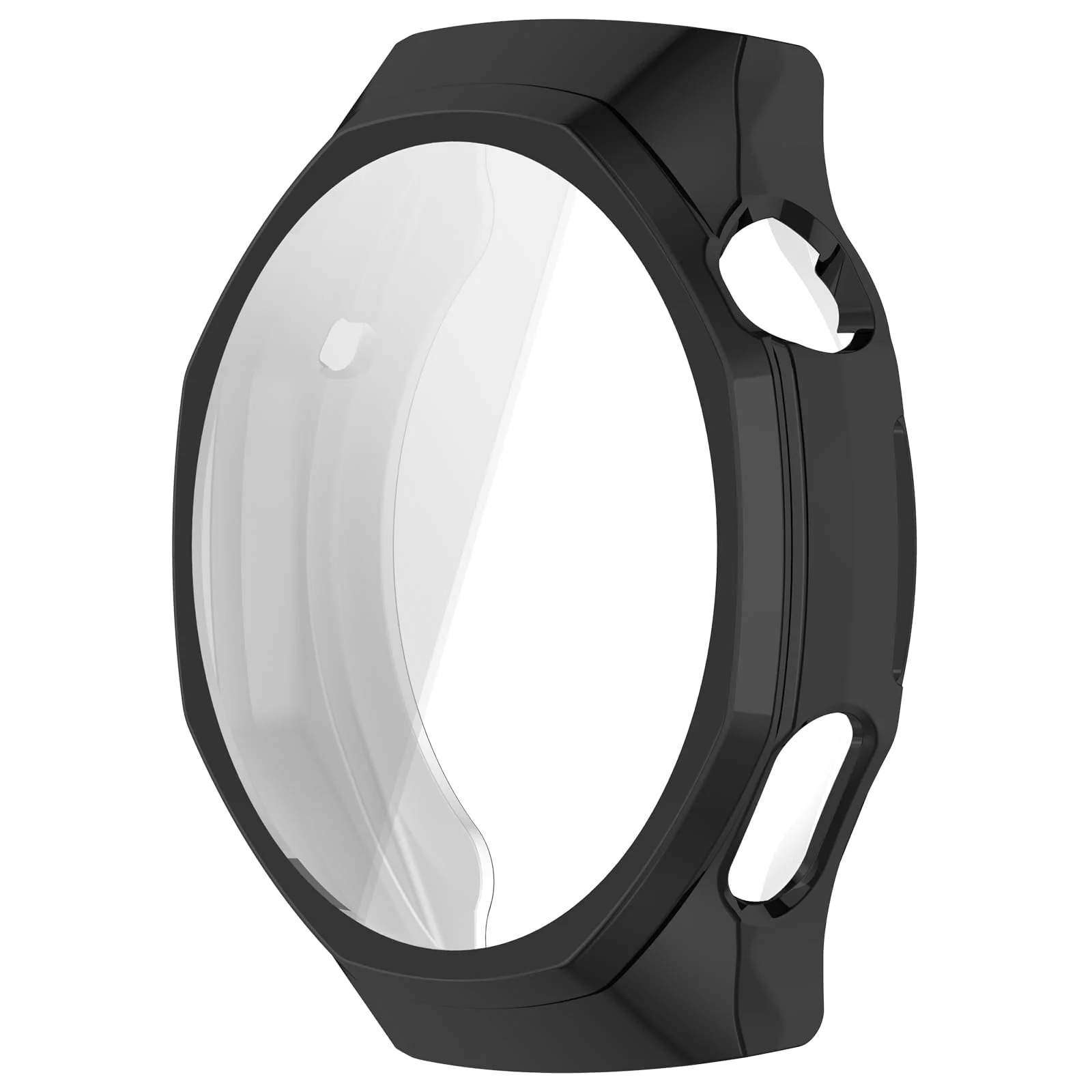 DL3 Mobilak Case Compatible with Huawei Watch GT6 Pro 46mm All-Around with Built-in Screen Protector Watch Soft TPU Shockproof Cover Slim Guard Thin Bumper Shell Protector for GT 6 Pro 46 mm - Black
