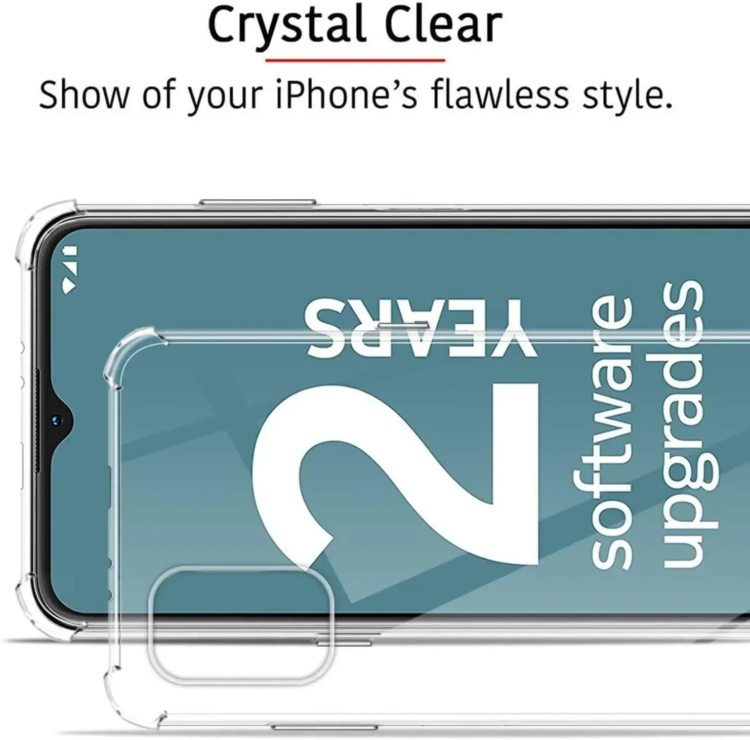 DL3 Mobilak Case Compatible with Nokia G21 / Nokia G11, Cover Silicone TPU Gorilla Anti-shock Shockproof Corners - Clear