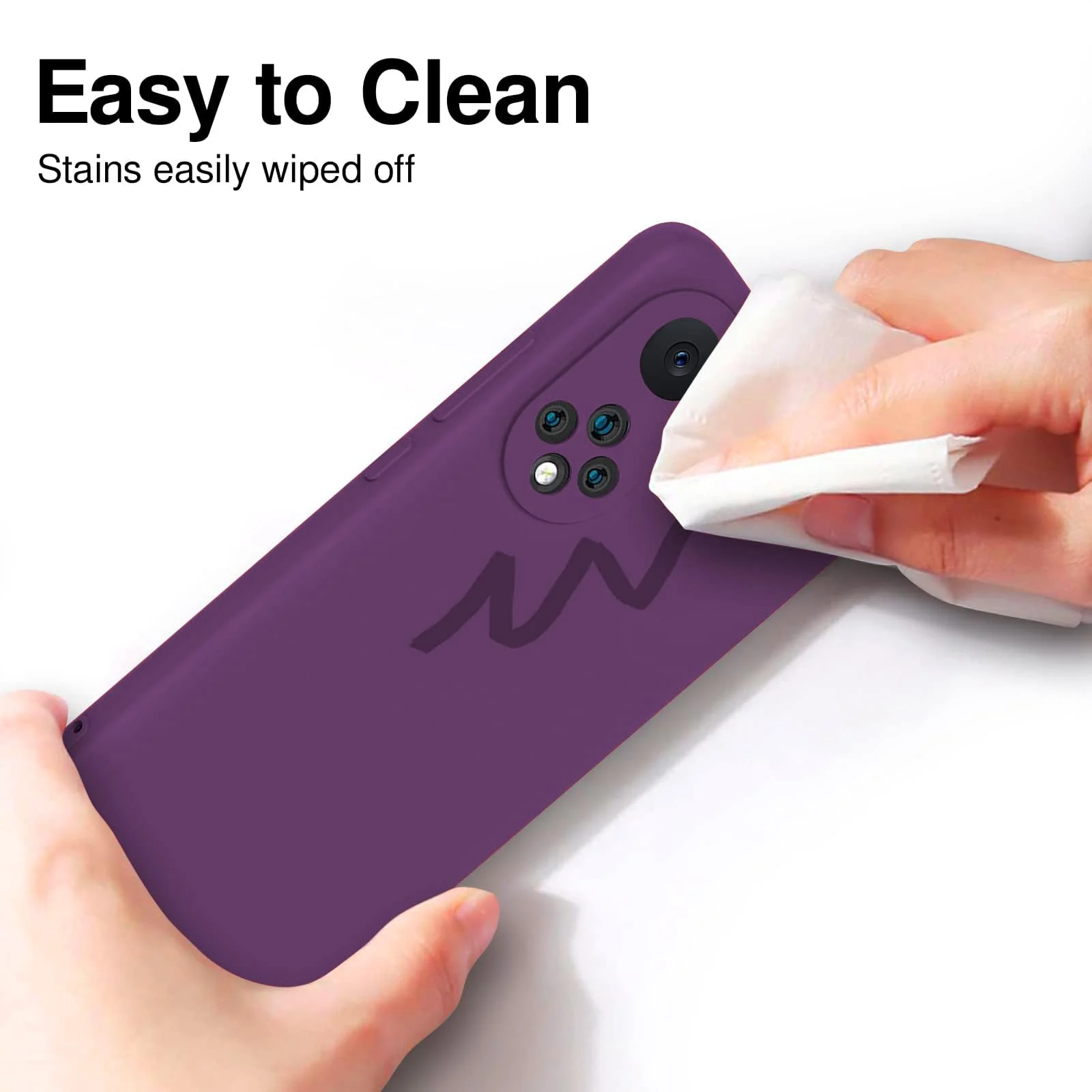 DL3 Mobilak Soft Silicone Gel Bumper Case for Honor 50 / Huawei Nova 9 - Violet