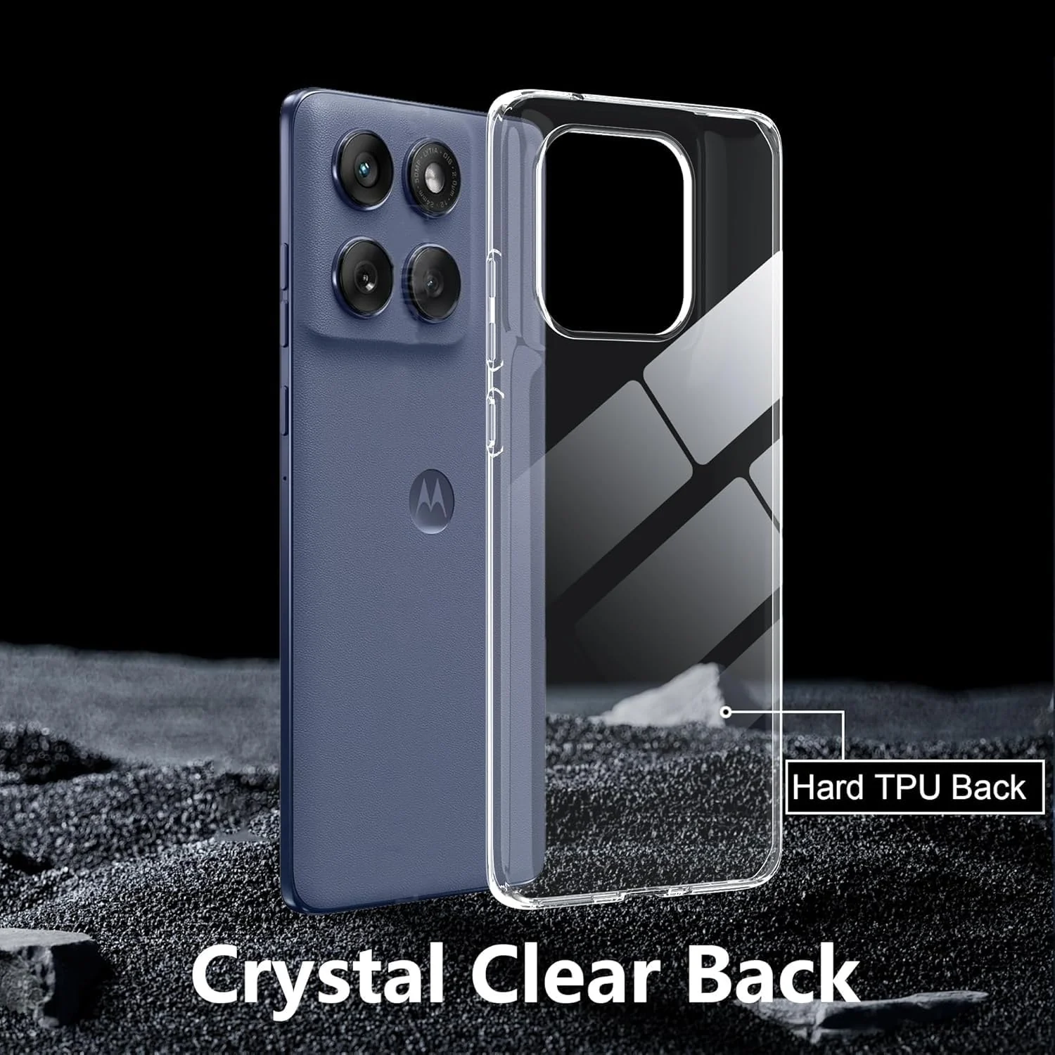 DL3 Mobilak Case Compatible with Moto Edge 60 Fusion/Edge 60 Case Crystal Soft TPU Gel Case Flexible Silicone Anti-Scratch TPU Cover - Clear