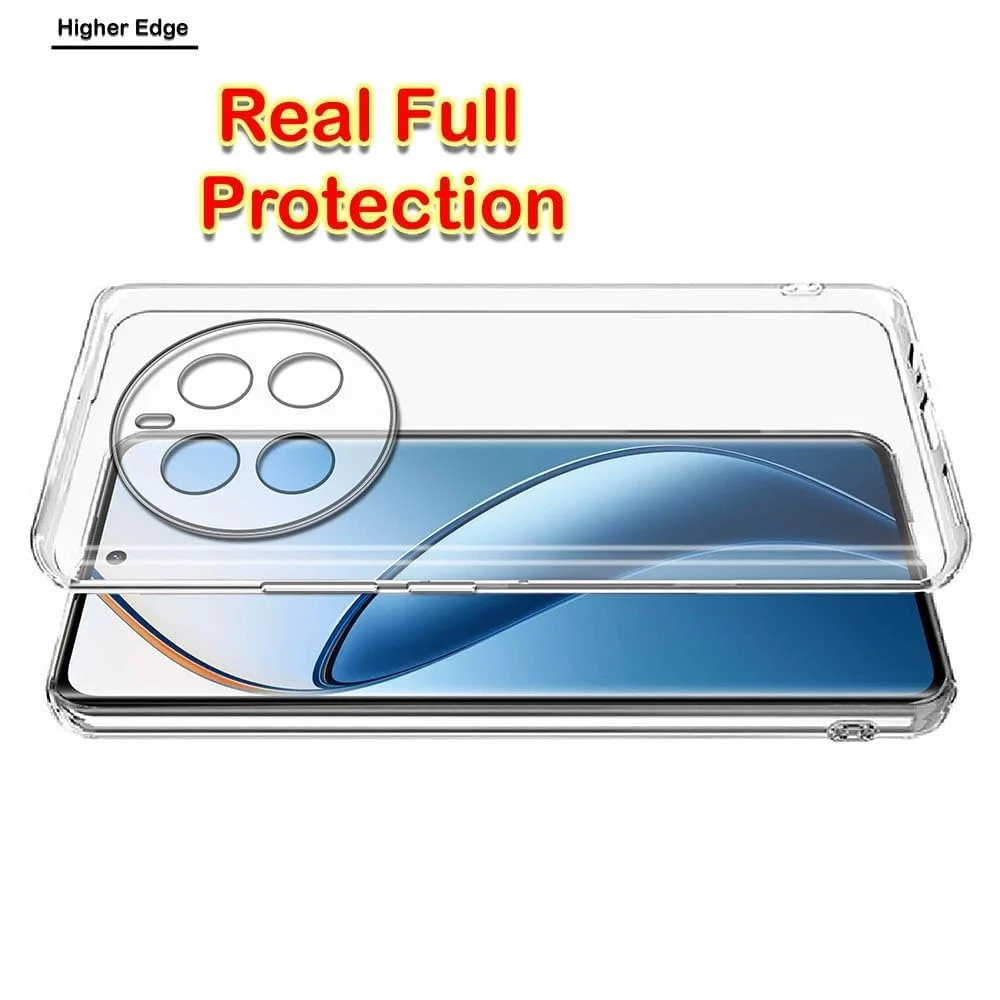 DL3 Mobilak Case Compatible with realme 12 Pro & realme 12 Pro+ Plus 5G Case Crystal Soft TPU Gel Case Flexible Silicone Anti-Scratch Camera Protection TPU Cover - Clear