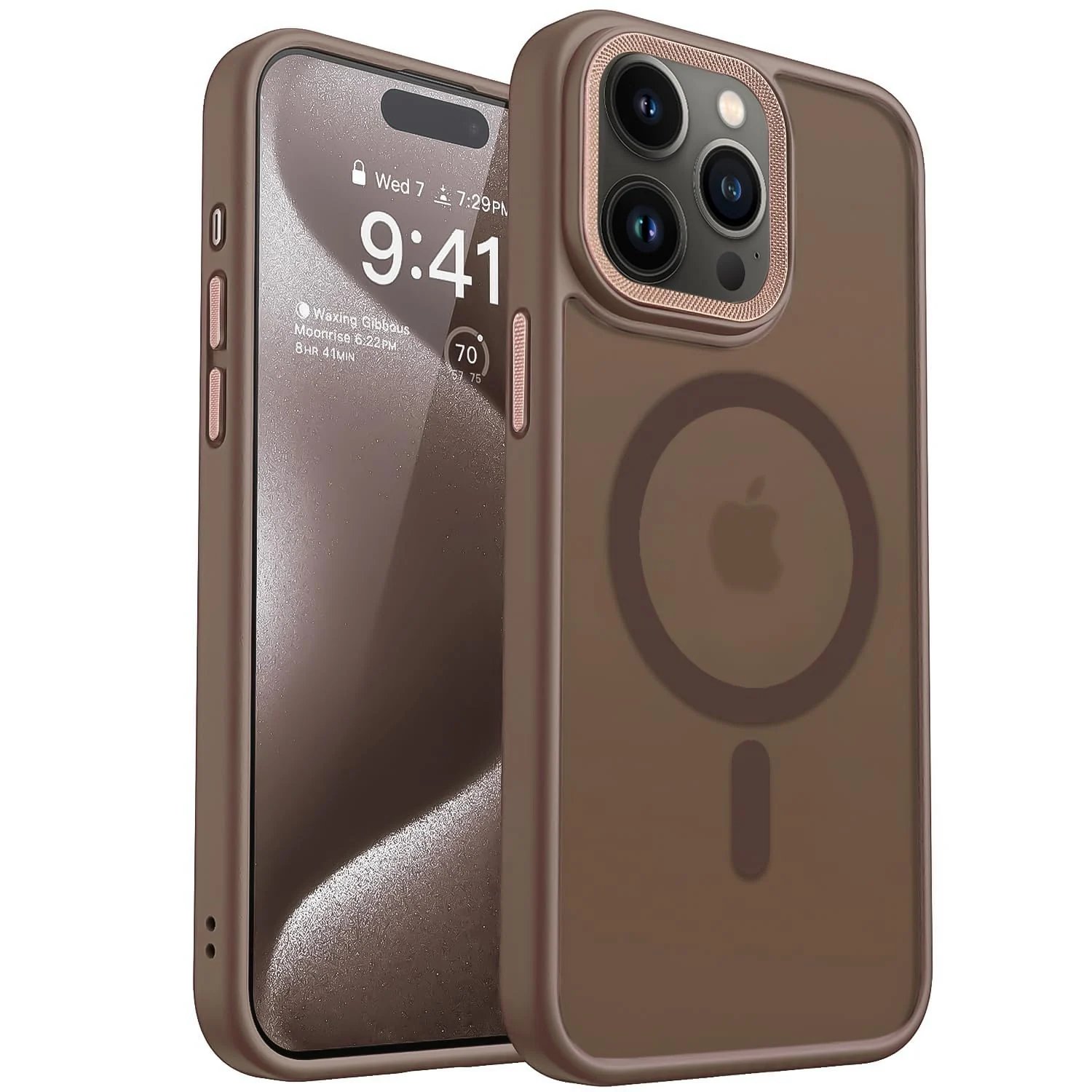 Dl3 Mobilak Case for iPhone 16 Pro Max 6.9-inch Case Magnetic Translucent Matte Phone Cases [Compatible with MagSafe] Thin Slim Fit Shockproof Bumper Protective Cover for Women Men Girls (Desert)