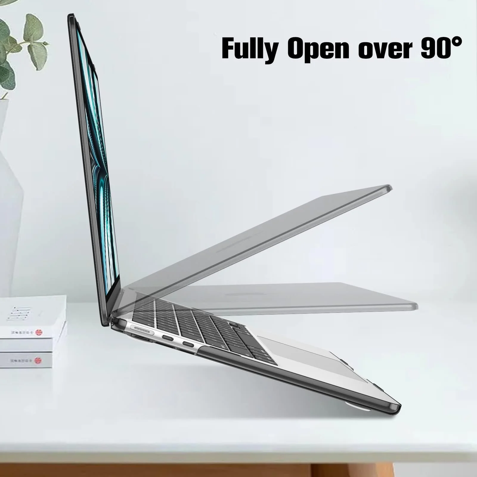 DL3 Mobilak Compatible with MacBook Pro 16 inch Case 2024 2023 2022 2021 M4 M3 M2 M1 A3403 A3186 A2991 A2780 A2485 Pro Max Liquid Retina Touch ID, Protective Plastic Hard Shell Cover - Gray