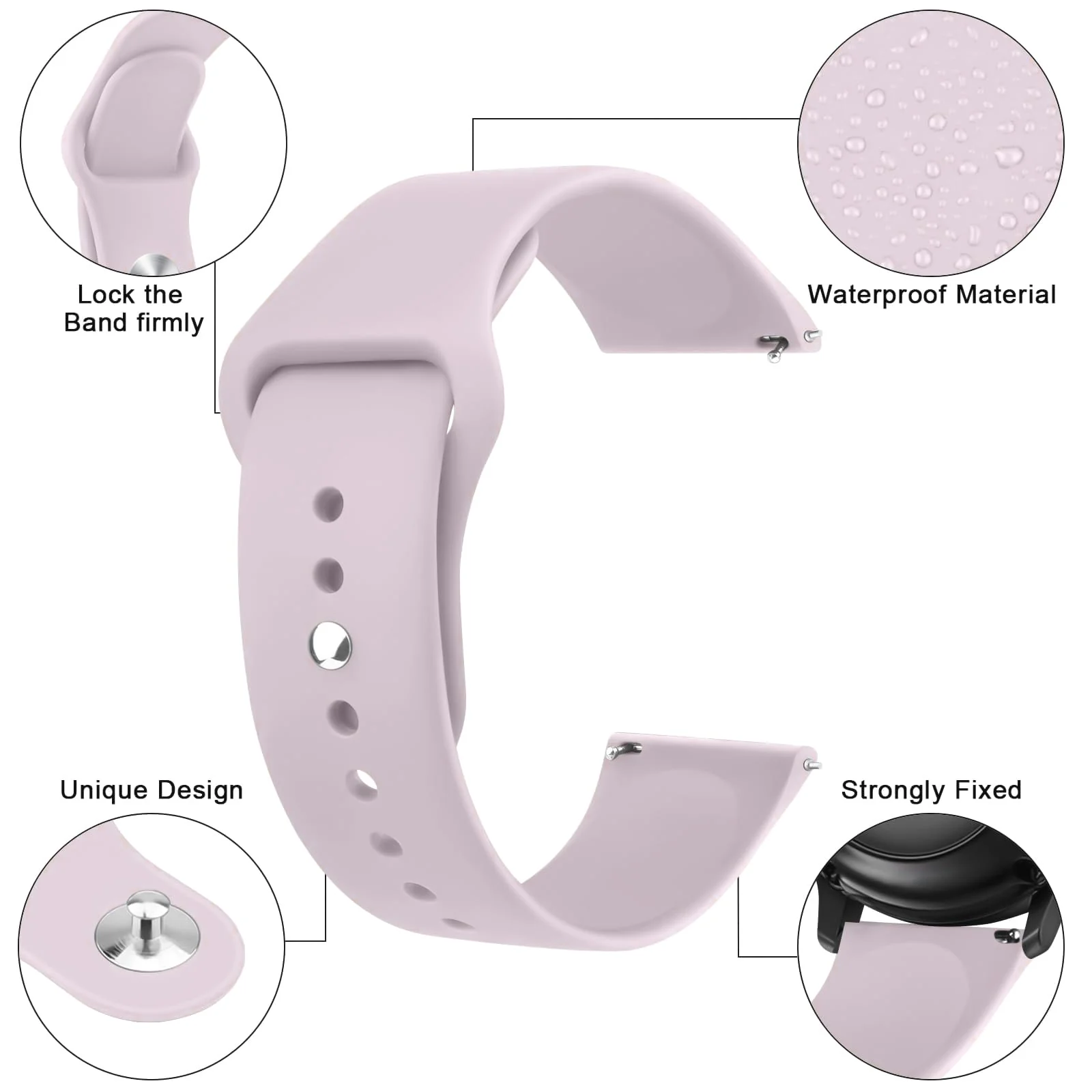 DL3 Mobilak Straps Compatible with Xiaomi Redmi Watch 5 Active/Redmi Watch 5 Lite Bracelets for Men Women, 22mm Soft Silicone Strap, Waterproof Adjustable Band Sports Replacement - Kashmir