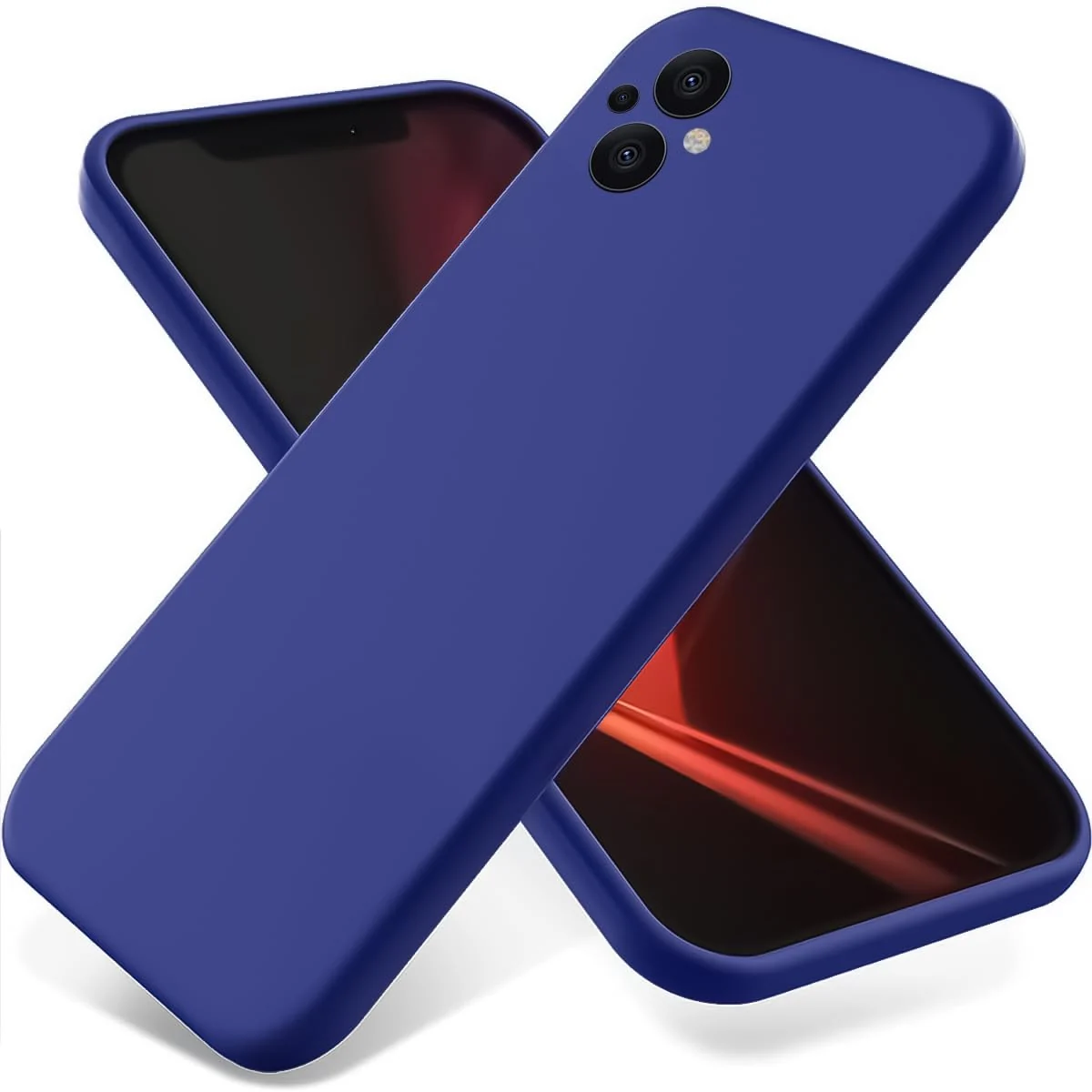 Dl3 Mobilak Oppo Reno 7Z 5G/OnePlus Nord N20 5G Case,Soft Flexible Silicone Gel Rubber Bumper Cover,Full Body Shockproof Protective Phone Case (Blue)